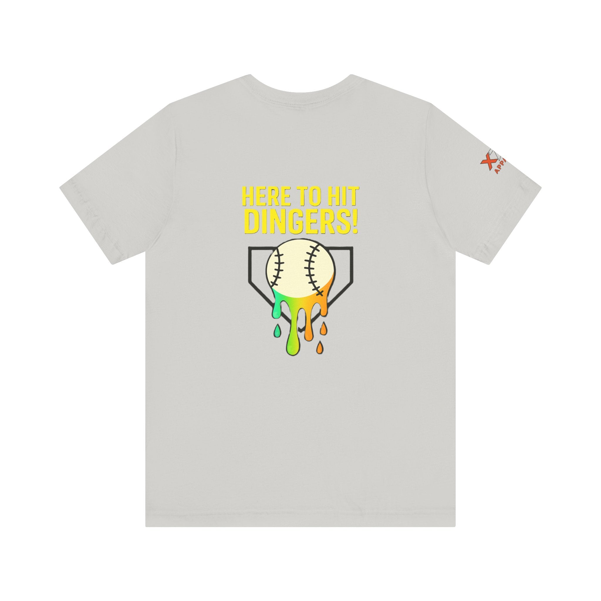 Here to Hit Dingers Unisex Baseball Tee, Perfect Gift for Sports Lovers, Fun Summer Wear, Baseball Party, Casual Outfit