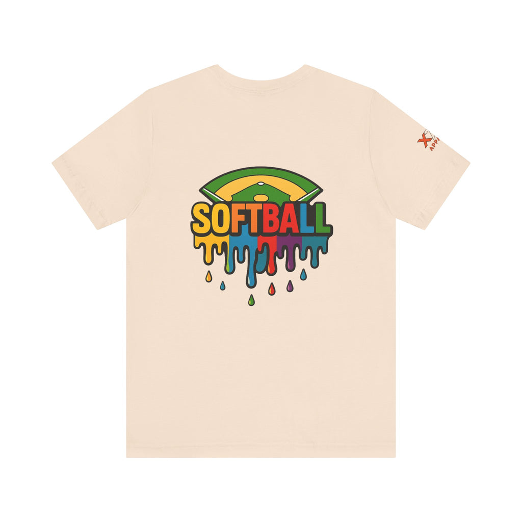 Softball Drippy Tee, Unisex Jersey Shirt, Sports Fan Apparel, Gift for Athletes, Casual Summer Top, Fun Team Spirit T-Shirt