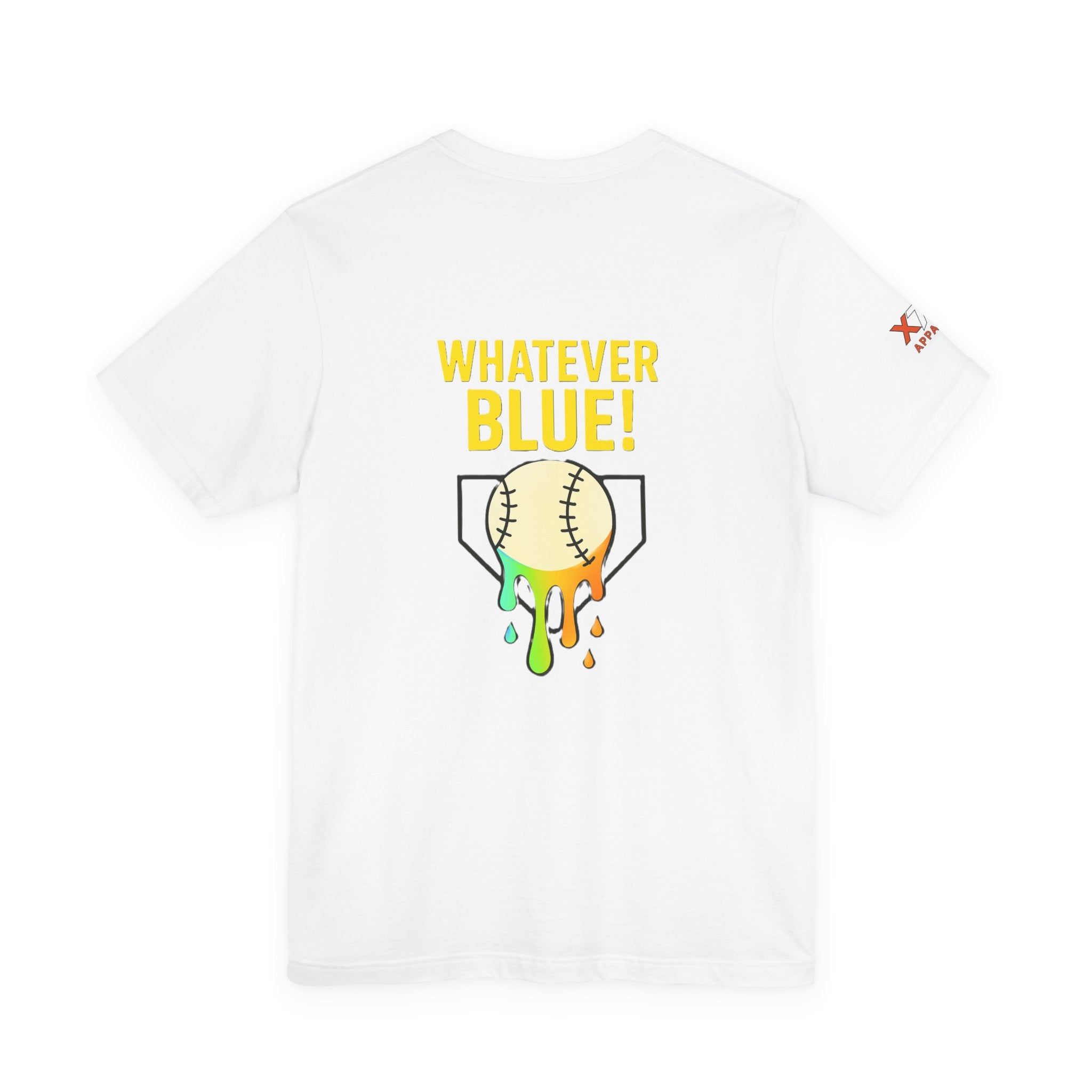 Whatever Blue Drippy Cool Sports Graphic Tee for Casual Wear, Perfect for Gamers and Event Attendees, Ideal Gift for Birthdays, Casual Outings