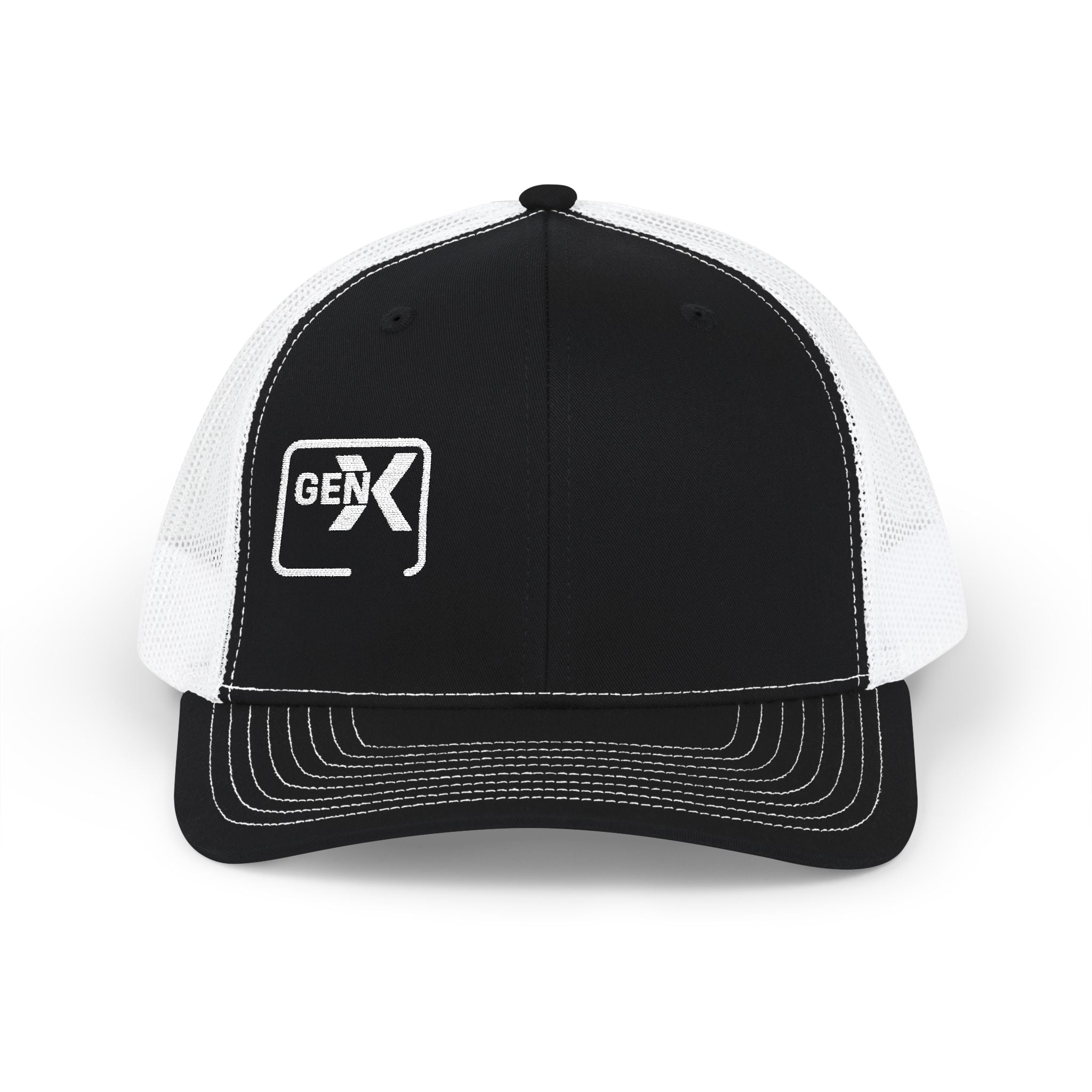 'Gen X' Stylish Snapback Trucker Cap for Everyday Wear, Embroidered Hat, Trendy Baseball Cap, Outdoor Cap for Men and Women