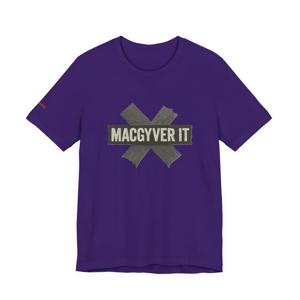 MacGyver It Tee - Unisex Jersey Short Sleeve Shirt for DIY Lovers, Creative Gift for Friends, Casual Wear, Funny T-Shirt, Gift for Him/Her