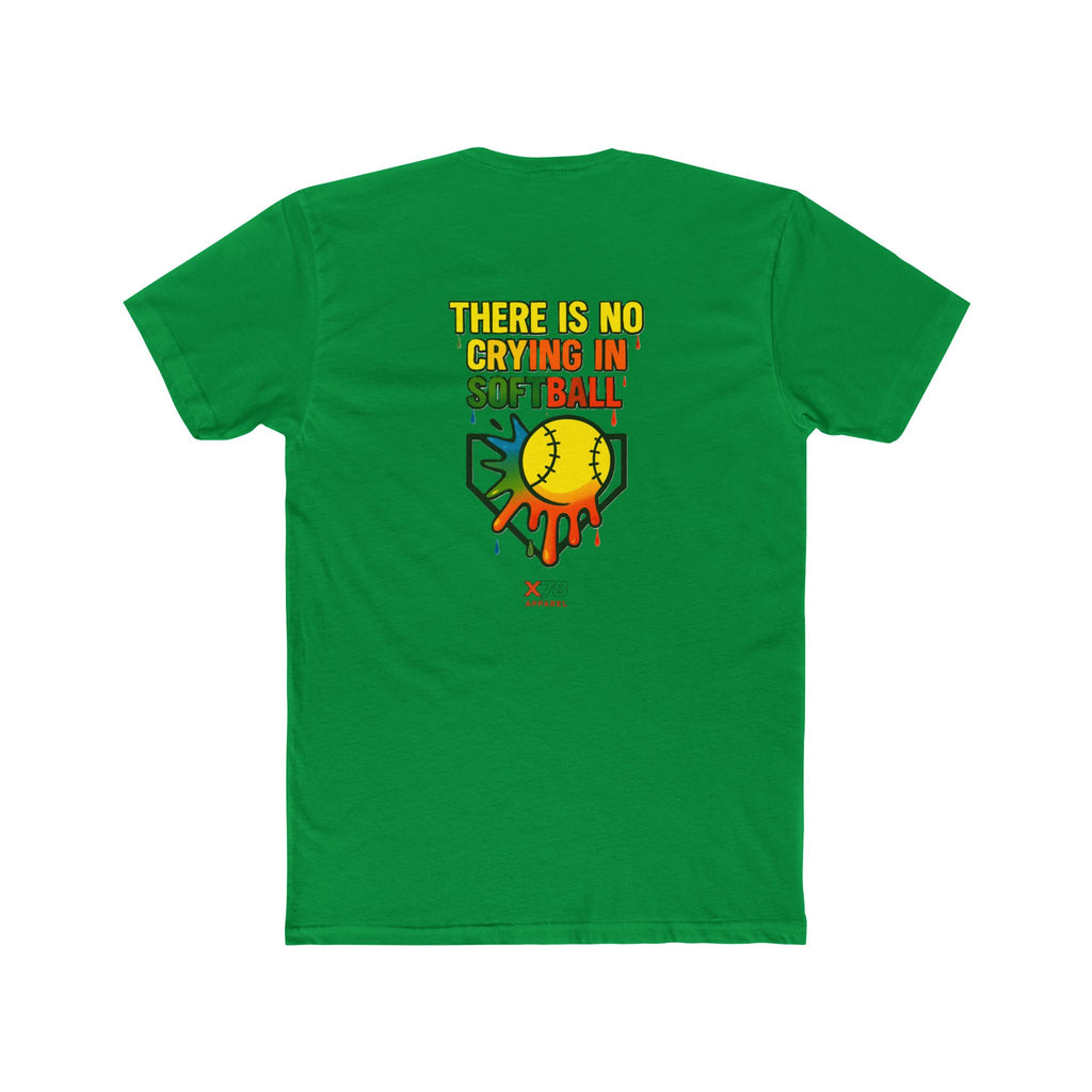 'No Crying in Softball' Humor Tee, Fun Unisex Crew Neck, Gift for Sports Lovers, No Crying in Softball Shirt, Summer Sports Apparel