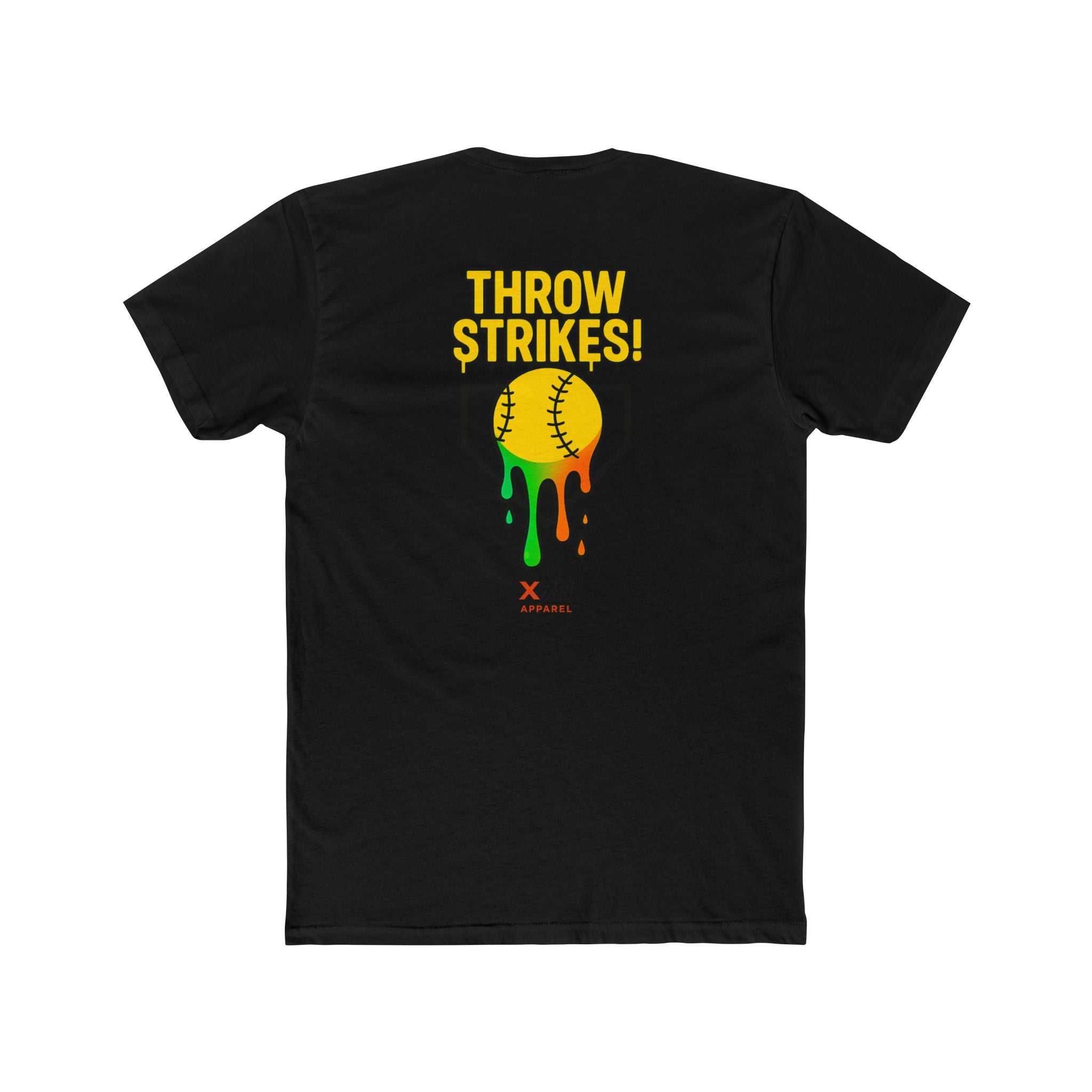 'Throw Strikes' Unisex Cotton Crew Tee for Softball Lovers, Casual Sports T-Shirt, Playful Graphic Tee, Fun Gift for Gamers, Everyday Wear