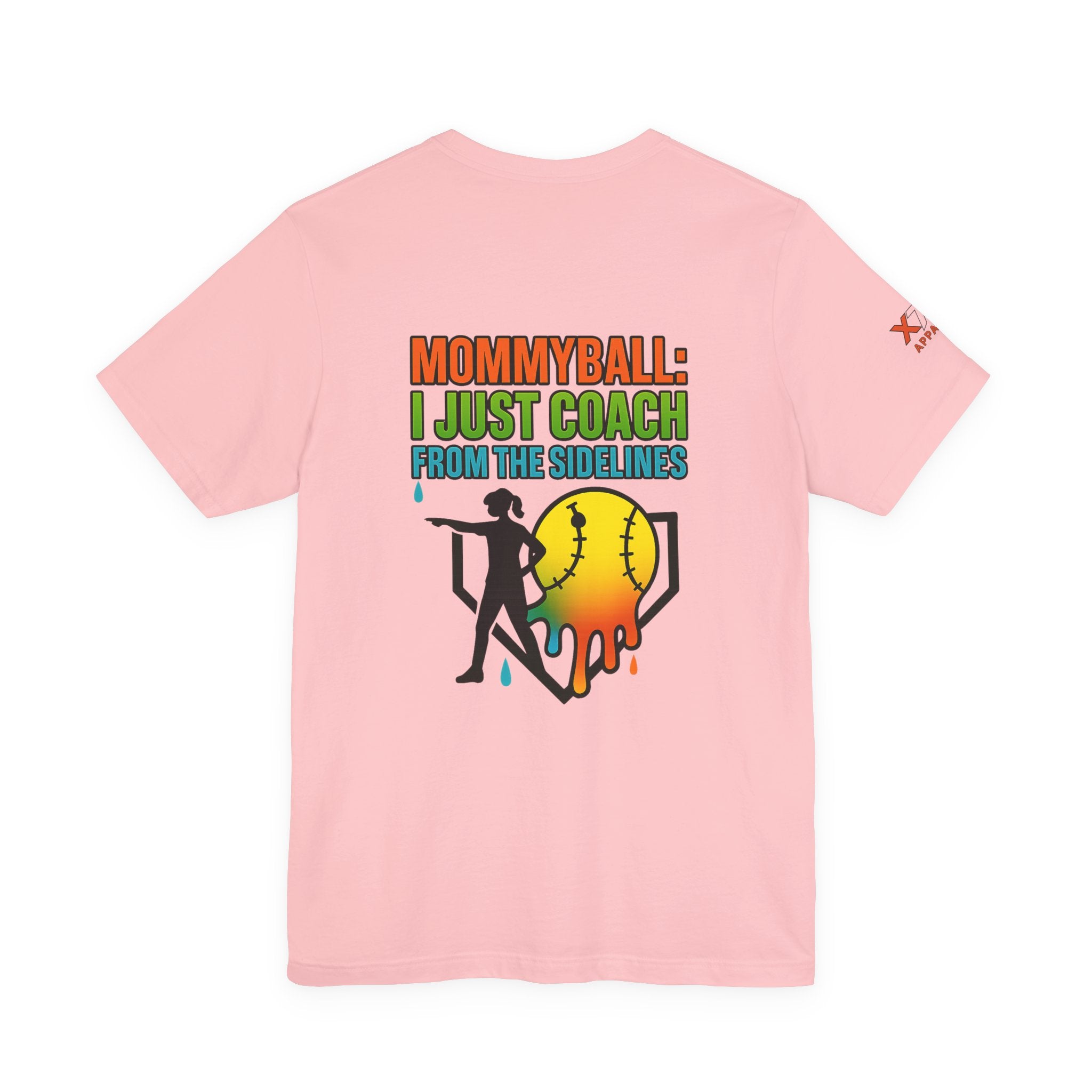 Mommyball Drippy Coach Tee - Unisex Jersey Short Sleeve T-Shirt, Softball Mom Gift, Sporty Graphic Tee, Coaching Shirt, Fun Sports Apparel