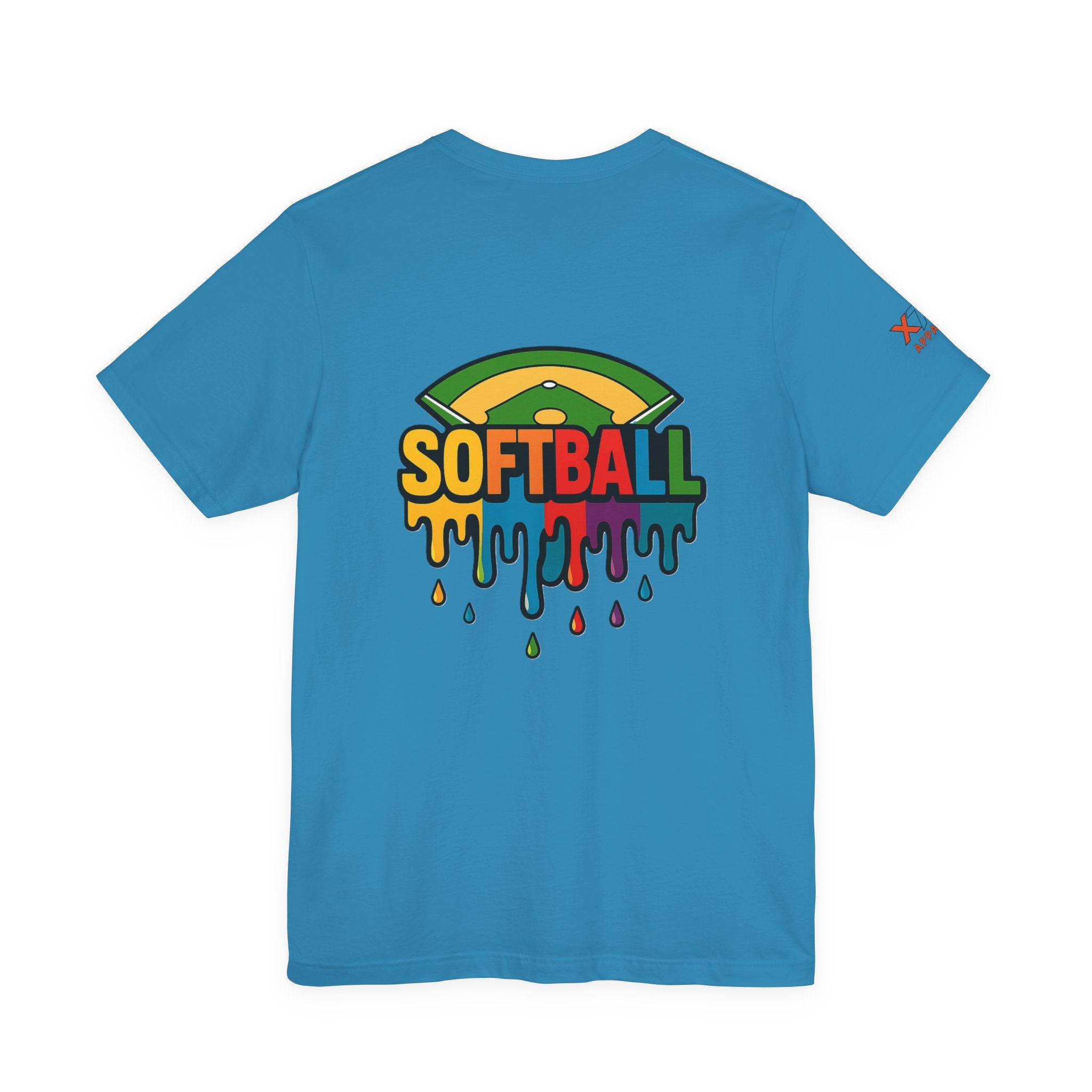 Softball Drippy Tee, Unisex Jersey Shirt, Sports Fan Apparel, Gift for Athletes, Casual Summer Top, Fun Team Spirit T-Shirt