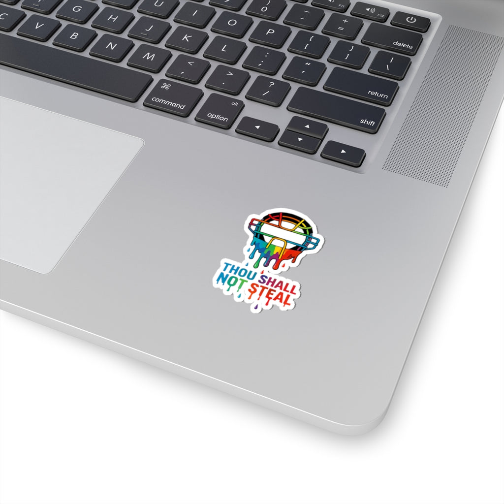 Drippy Thou Shall Not Steel Sticker