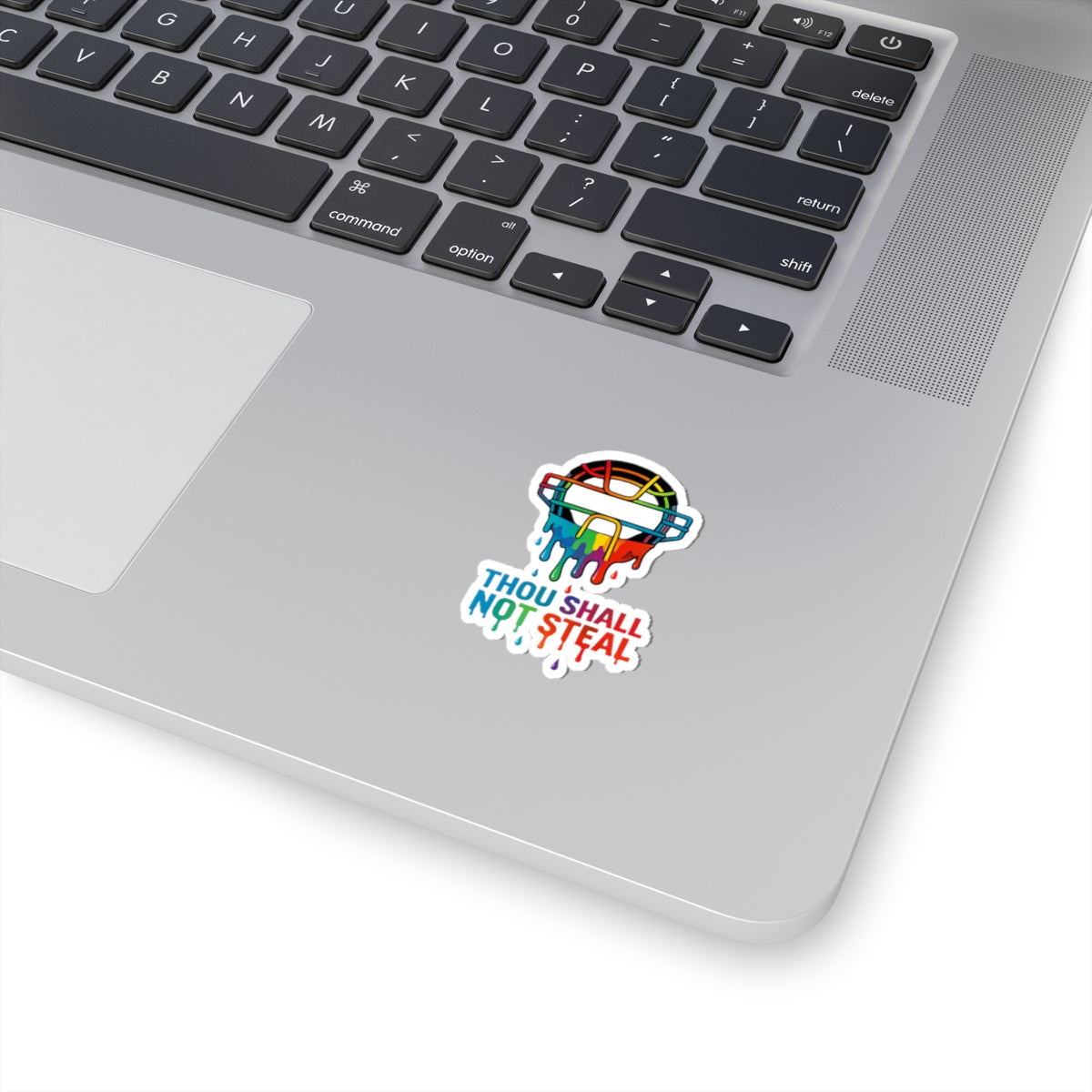 Drippy Thou Shall Not Steel Sticker