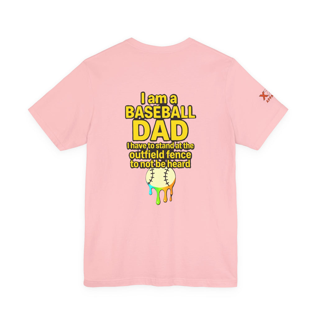 Baseball Dad Not Heard Drippy T-Shirt, Unisex Jersey Tee, Father's Day Gift, Sports Apparel, Outdoor Fun, Parenting Humor Shirt