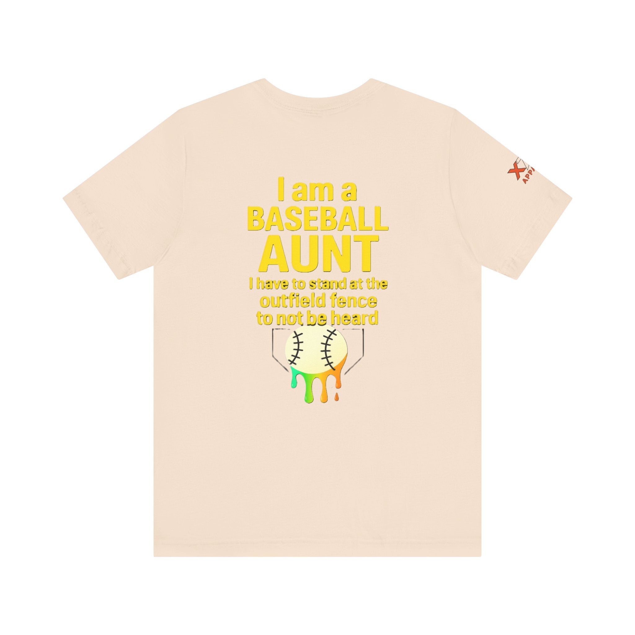 Baseball Aunt Not Heard Drippy Tee, Fun Baseball Shirt, Gifts for Sports Moms, Summer Apparel, Soft Cotton T-Shirt, Game Day Outfit