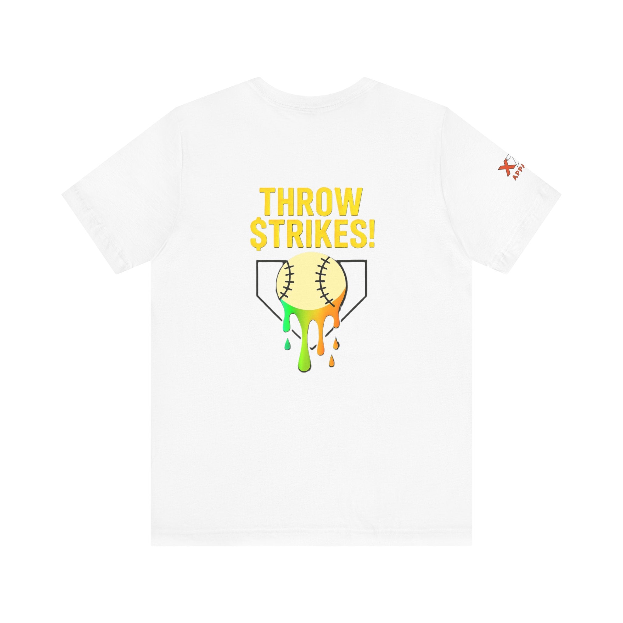Throw Strikes Unisex Tee - Fun Softball T-Shirt for Sports Lovers, Cute Gift for Players, Team Spirit Wear, Birthday and Game Day