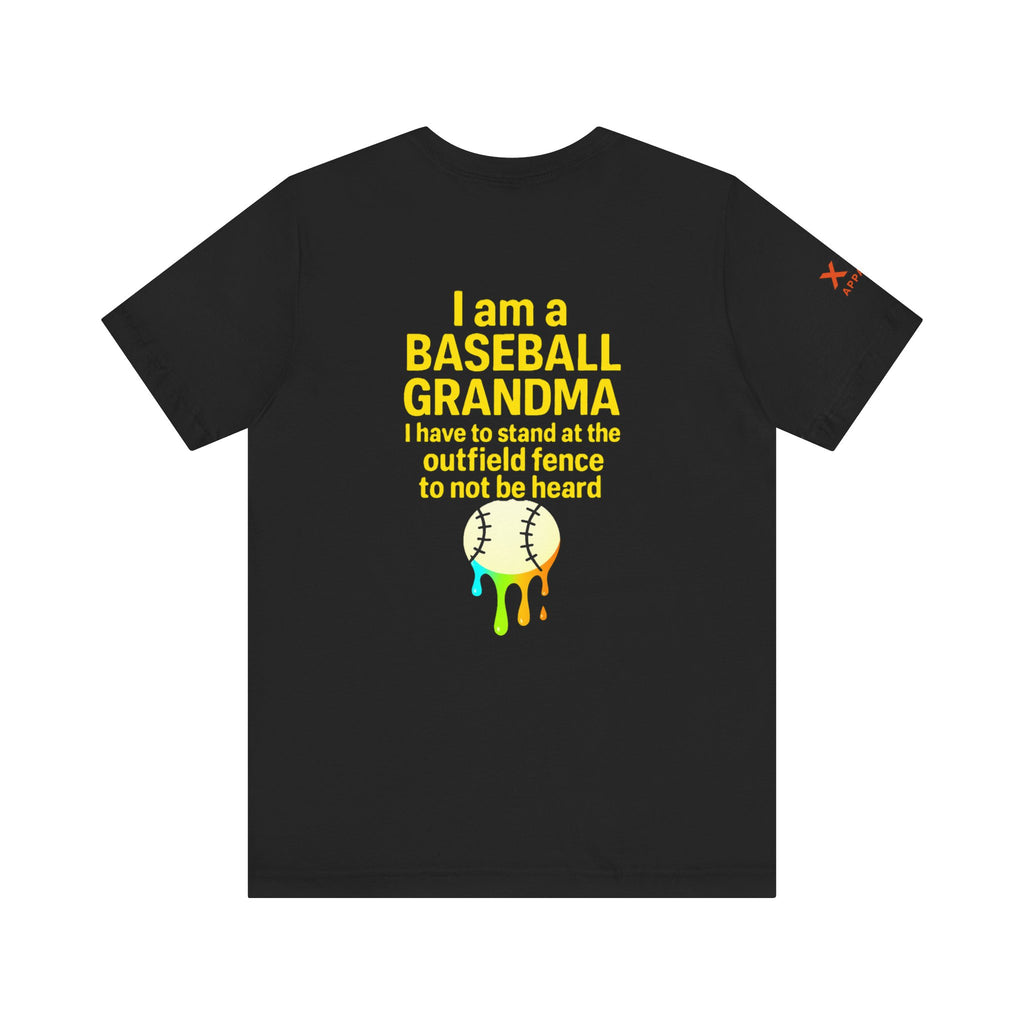 Baseball Grandma Not Heard DrippyTee, Funny Baseball Shirt, Gift for Grandma, Soft Cotton Top, Summer Baseball Outfit