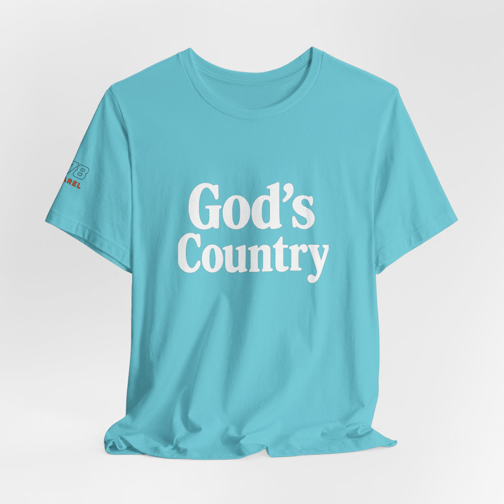 God's Country Tee, Casual Wear, Outdoor Activities, Faith-Based Apparel, Gift for Believers, Summer Wardrobe