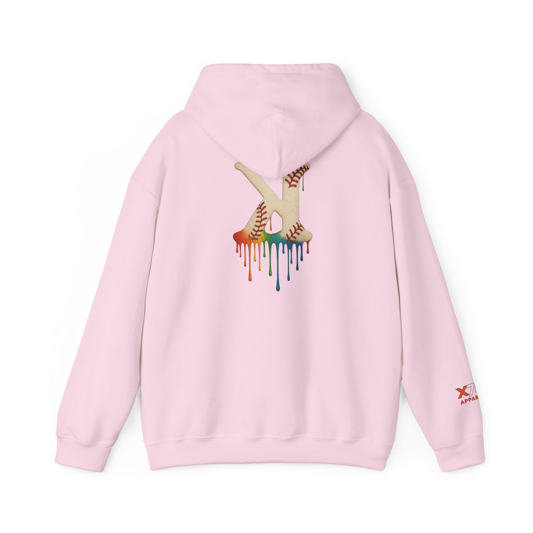 Baseball Strikeout Drippy 2 Art Hoody - Unisex Heavy Blend™ Sweatshirt, Streetwear, Graphic Hoodie, Gift for Him/Her, Casual Comfort, Festival Fashion