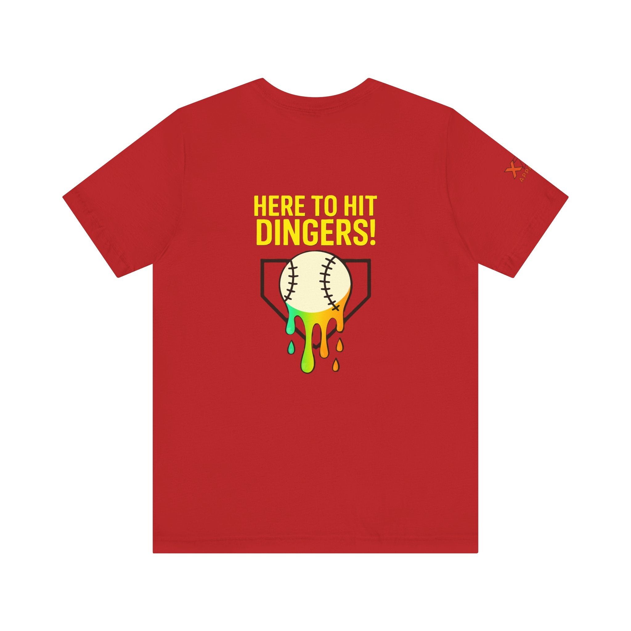 Here to Hit Dingers Unisex Baseball Tee, Perfect Gift for Sports Lovers, Fun Summer Wear, Baseball Party, Casual Outfit