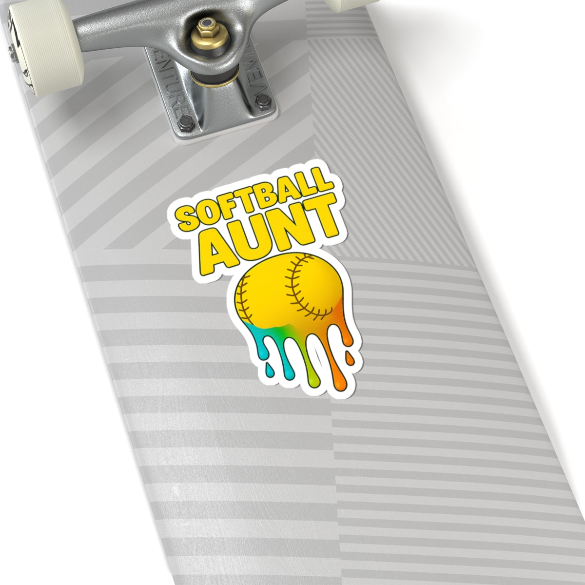 Drippy Softball Aunt Sticker