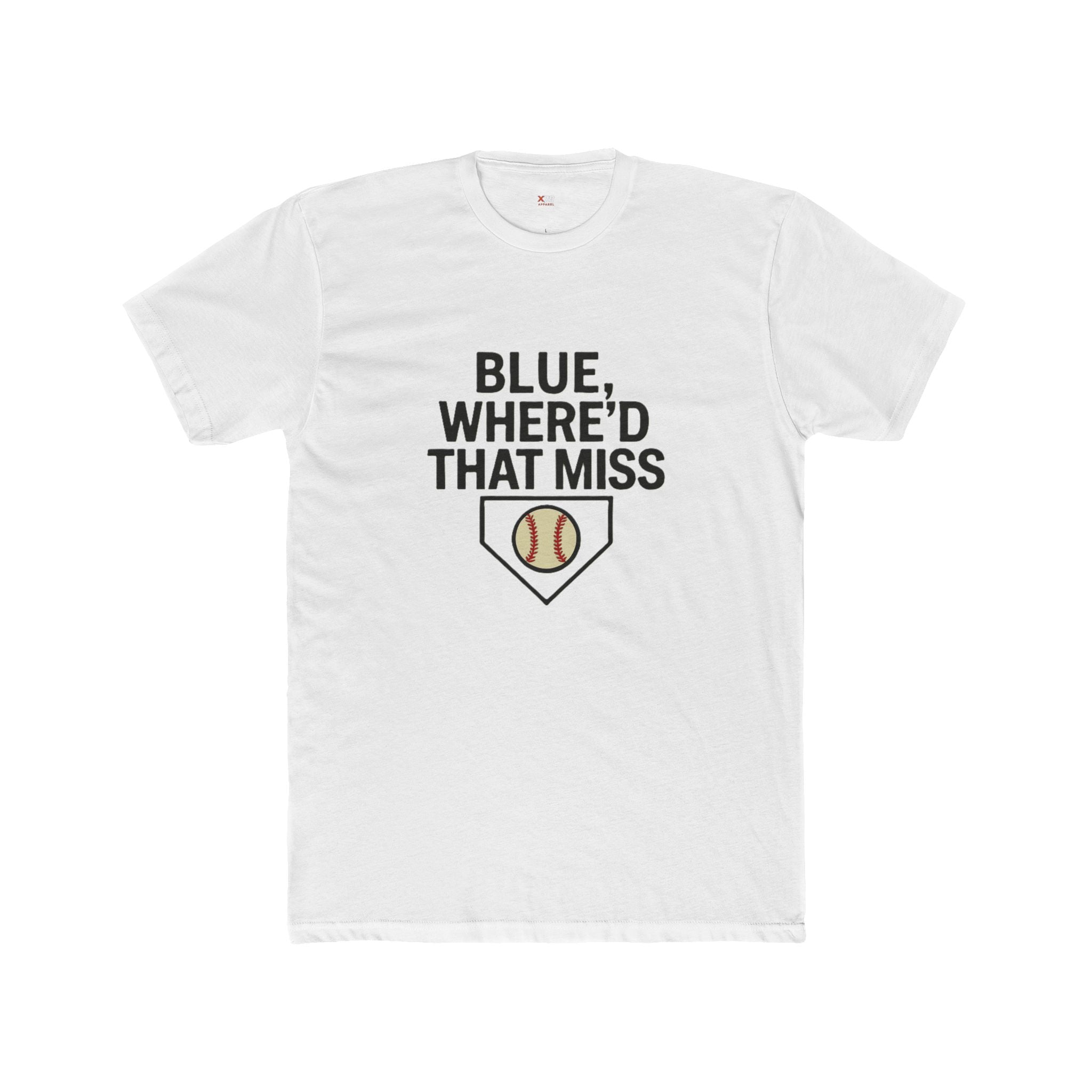 Baseball Humor Unisex Tee - "Blue, Where'd That Miss? Baseball" Shirt for Sports Fans, Gift for Coaches, Funny Tee, Game Day Apparel