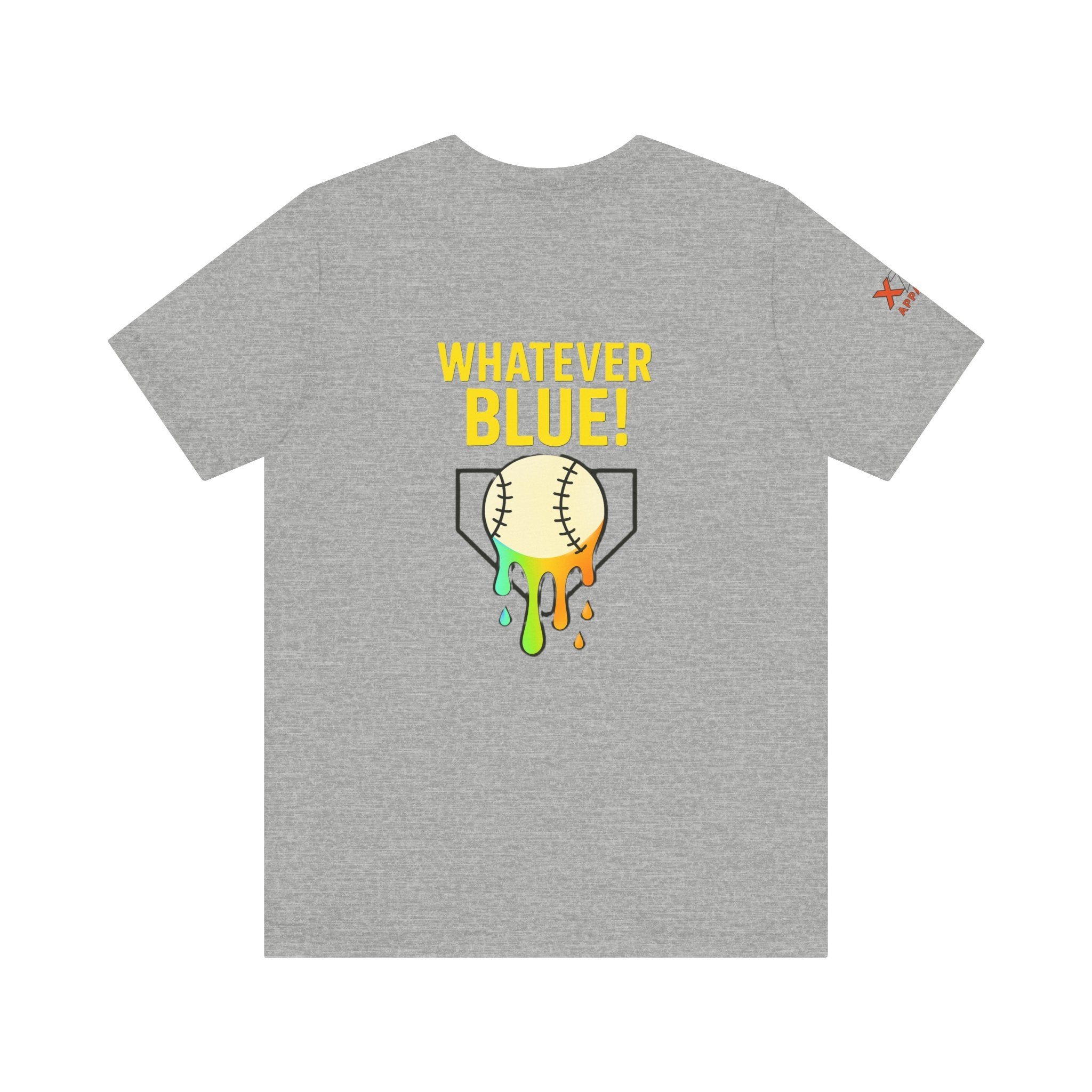Whatever Blue Drippy Cool Sports Graphic Tee for Casual Wear, Perfect for Gamers and Event Attendees, Ideal Gift for Birthdays, Casual Outings
