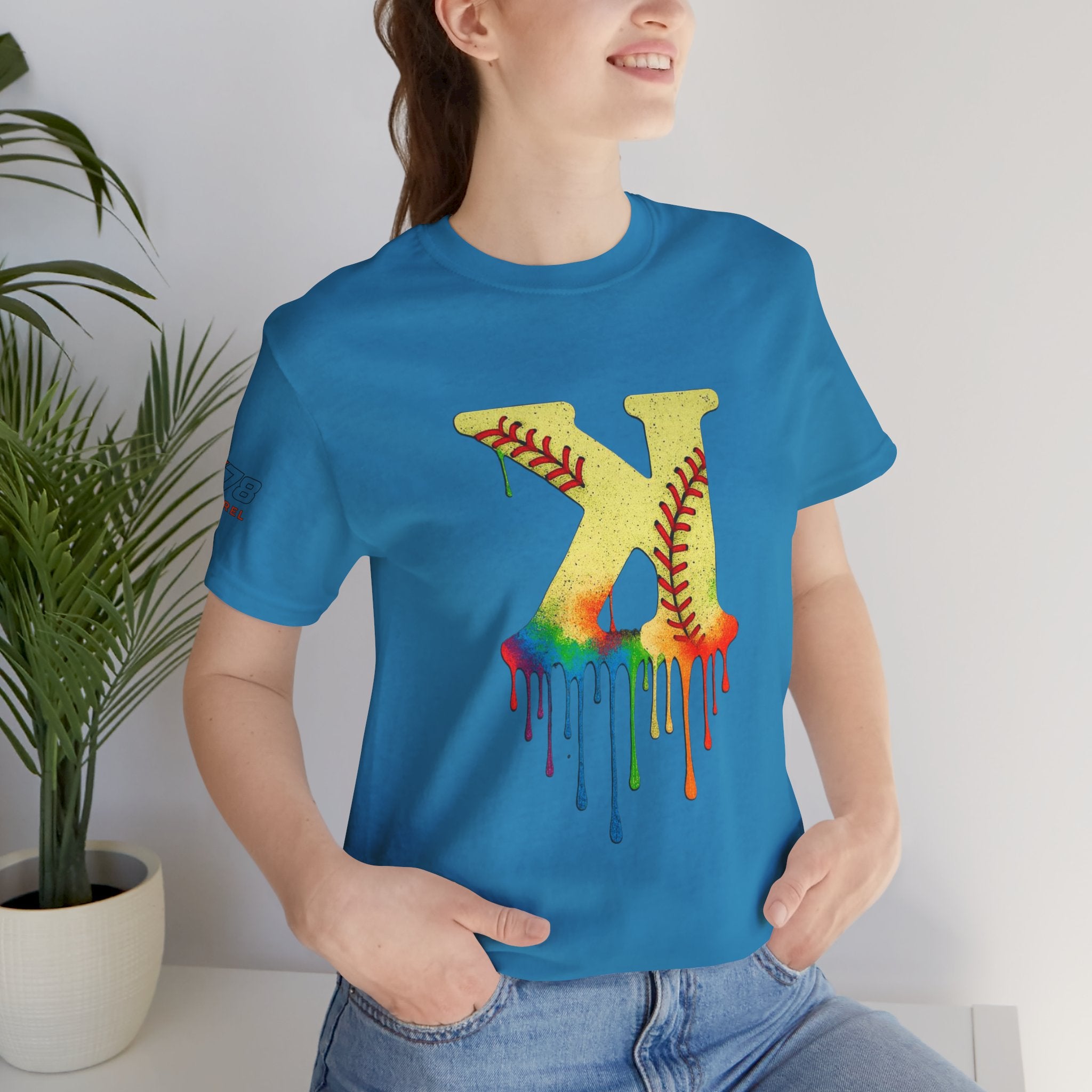 Softball Strikeout Drippy Graphic Tee, Perfect for Sports Fans, Gift for Athletes, Casual Wear, Summer Outfits, Team Spirit Apparel