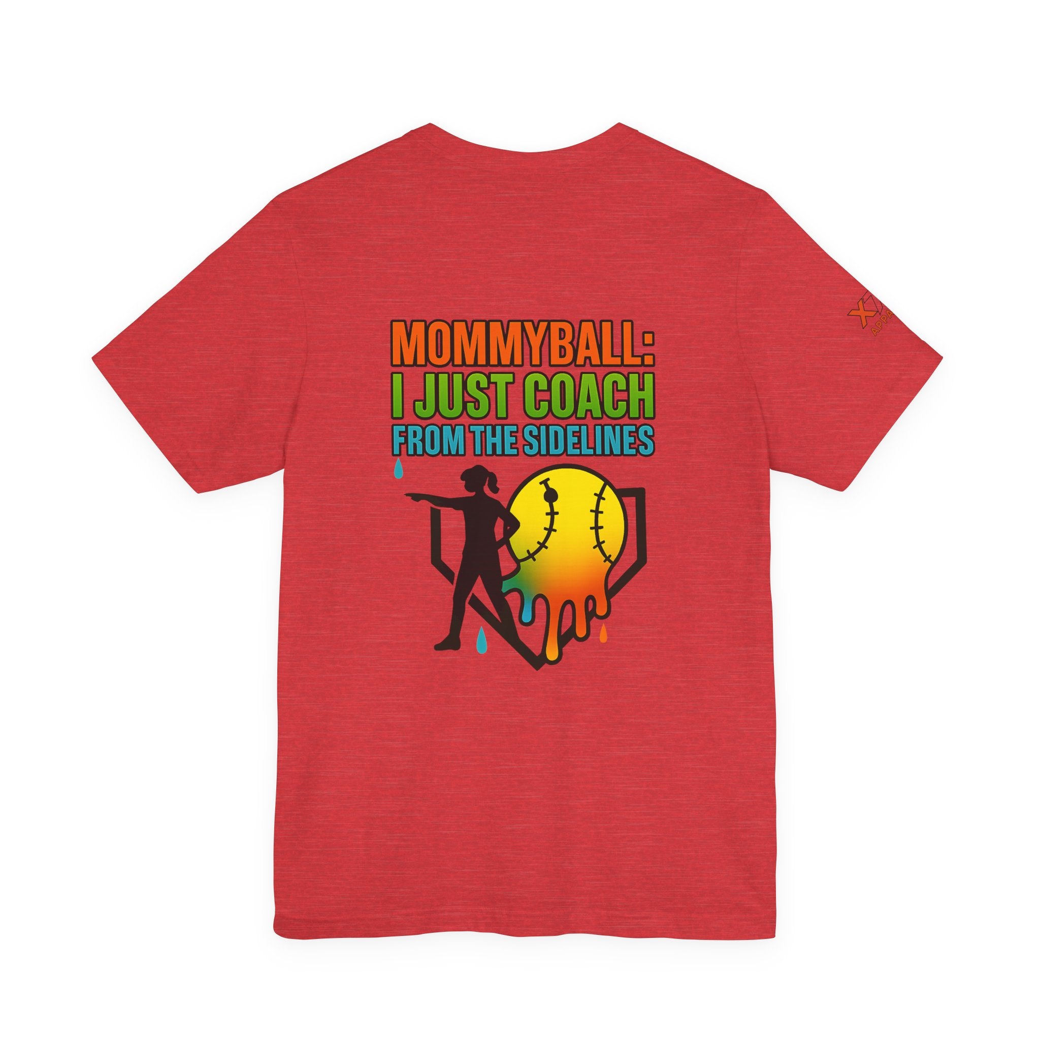 Mommyball Drippy Coach Tee - Unisex Jersey Short Sleeve T-Shirt, Softball Mom Gift, Sporty Graphic Tee, Coaching Shirt, Fun Sports Apparel