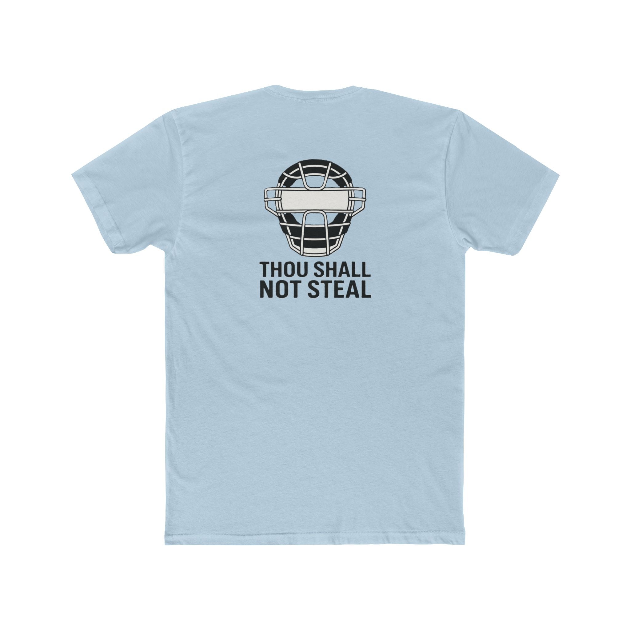 'Thou Shall Not Steel' Funny Catcher T-Shirt | Unisex Cotton Crew Tee | Gift for Soccer Fans | Sports Humor Tee | Unique Soccer Apparel, Birthday Gift, [...]