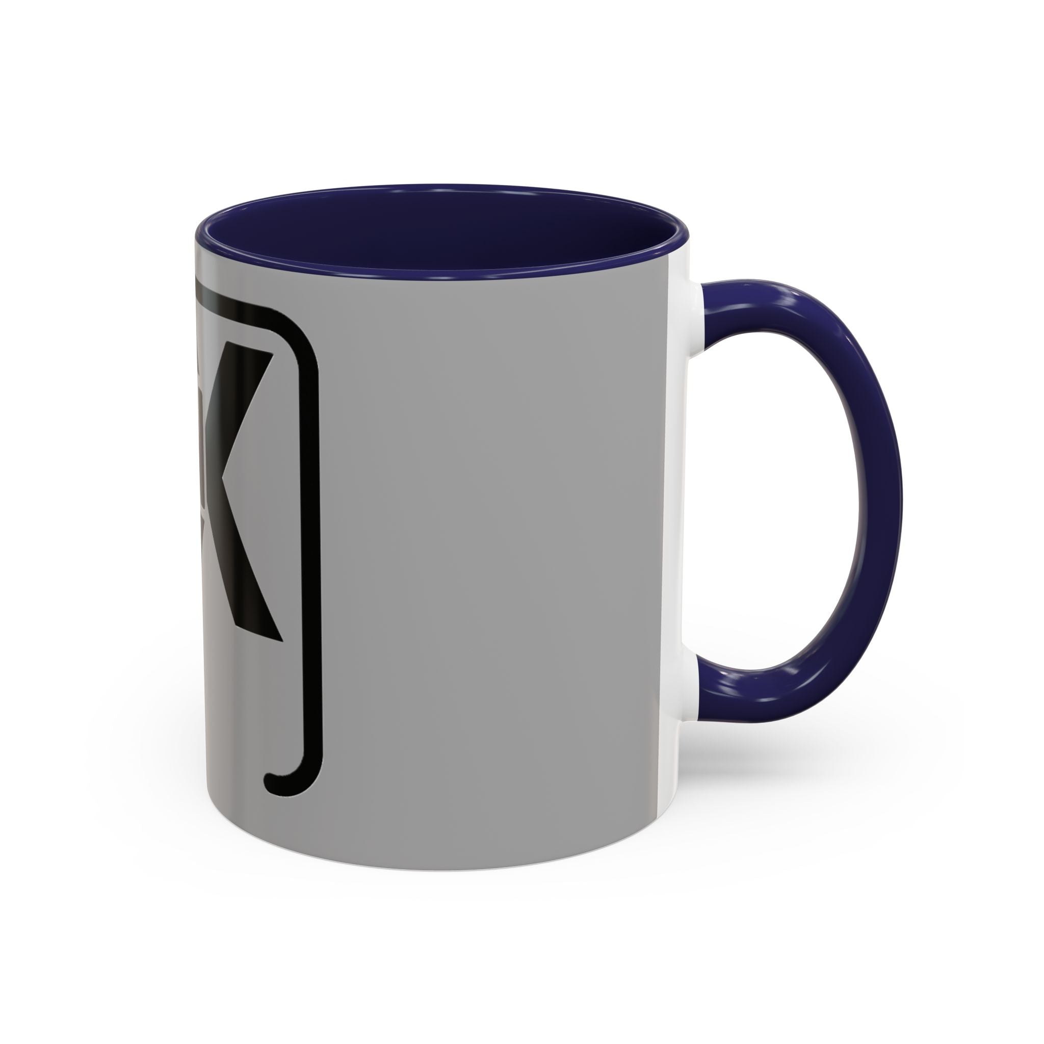 'Gen X' Accent Coffee Mug - Trendy Gift for Retro Lovers, Black and Gray Mug for Home Office, Vintage Style, Coffee Lover's Gift
