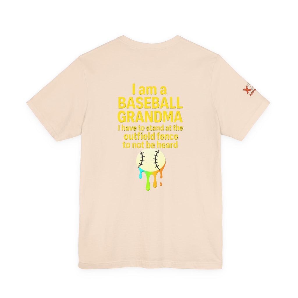 Baseball Grandma Not Heard DrippyTee, Funny Baseball Shirt, Gift for Grandma, Soft Cotton Top, Summer Baseball Outfit
