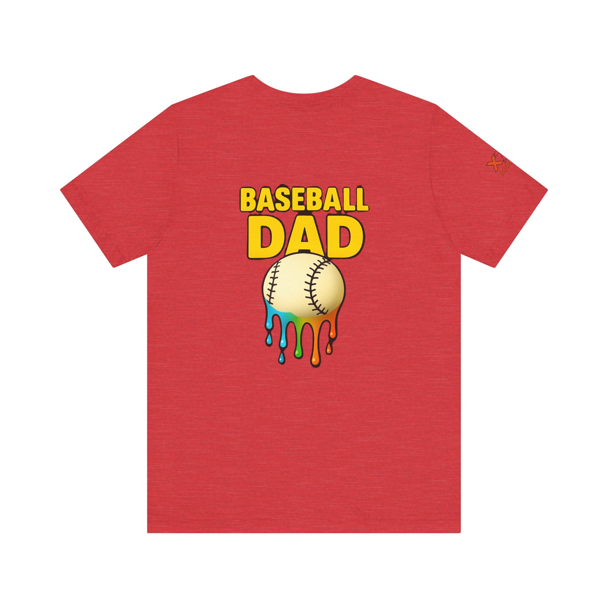 Baseball Dad Drippy T-Shirt, Unisex Jersey Tee for Sports Lovers, Father's Day Gift, Casual Wear, Funny Baseball Shirt