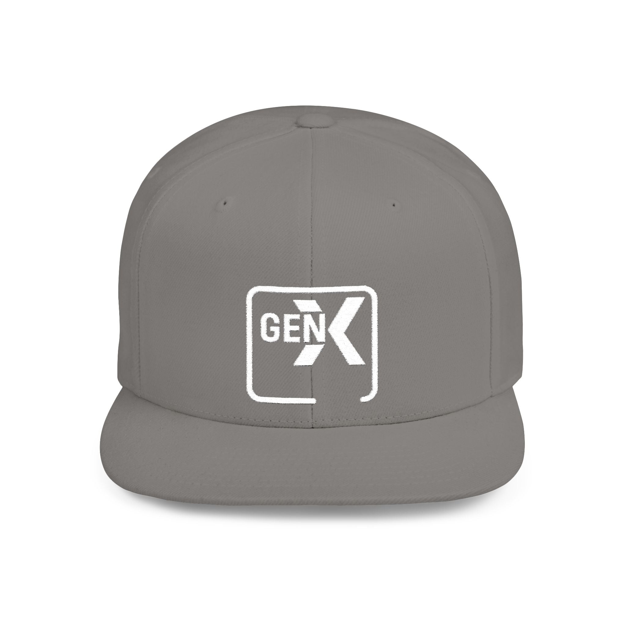 'Gen X' Stylish Flat Bill Snapback Cap | Trendy Streetwear Hat for Everyday Use, Gifts, Fashion Accessory, Casual Summer Style