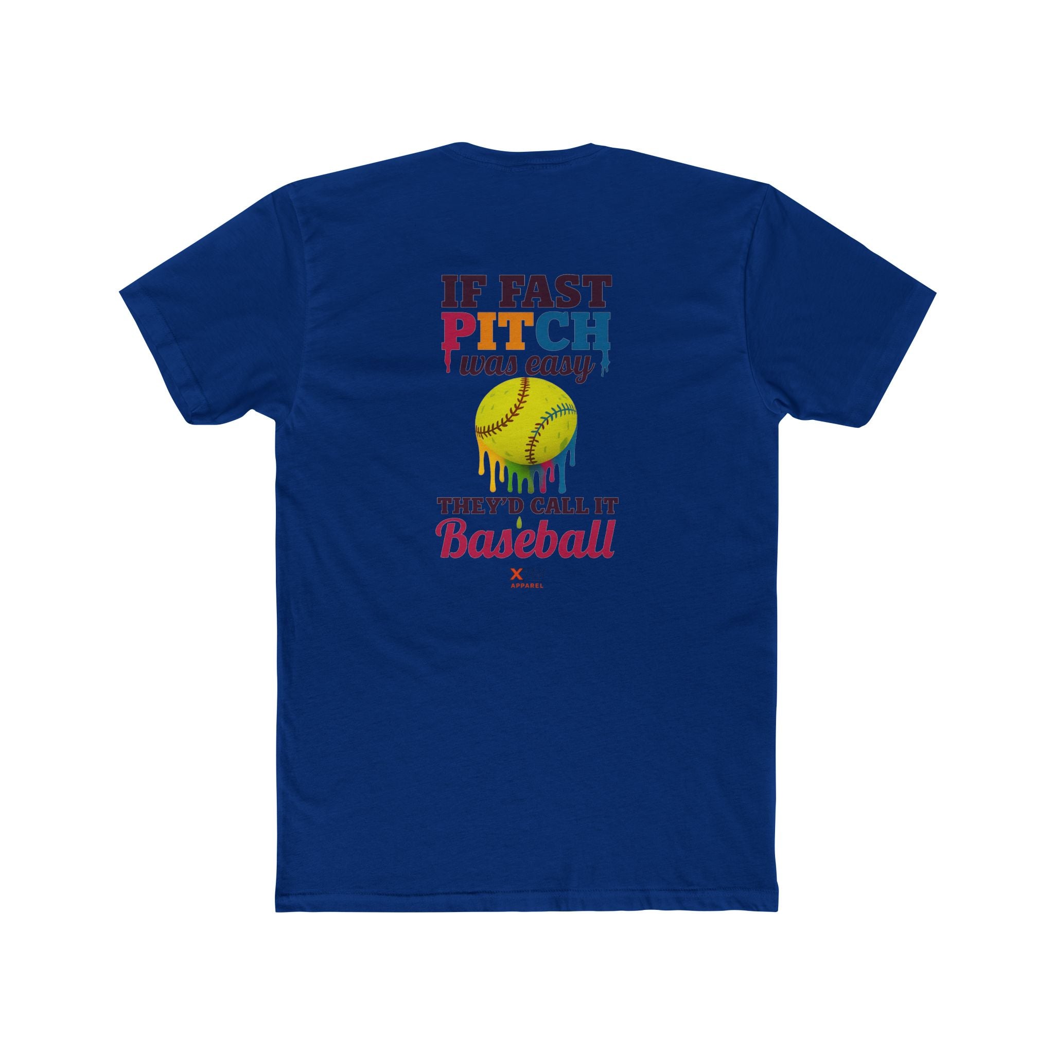 If Fast Pitch Was Easy Unisex Cotton Crew Tee - Fun Baseball Quote T-Shirt for Sports Lovers, Gift for Softball Players