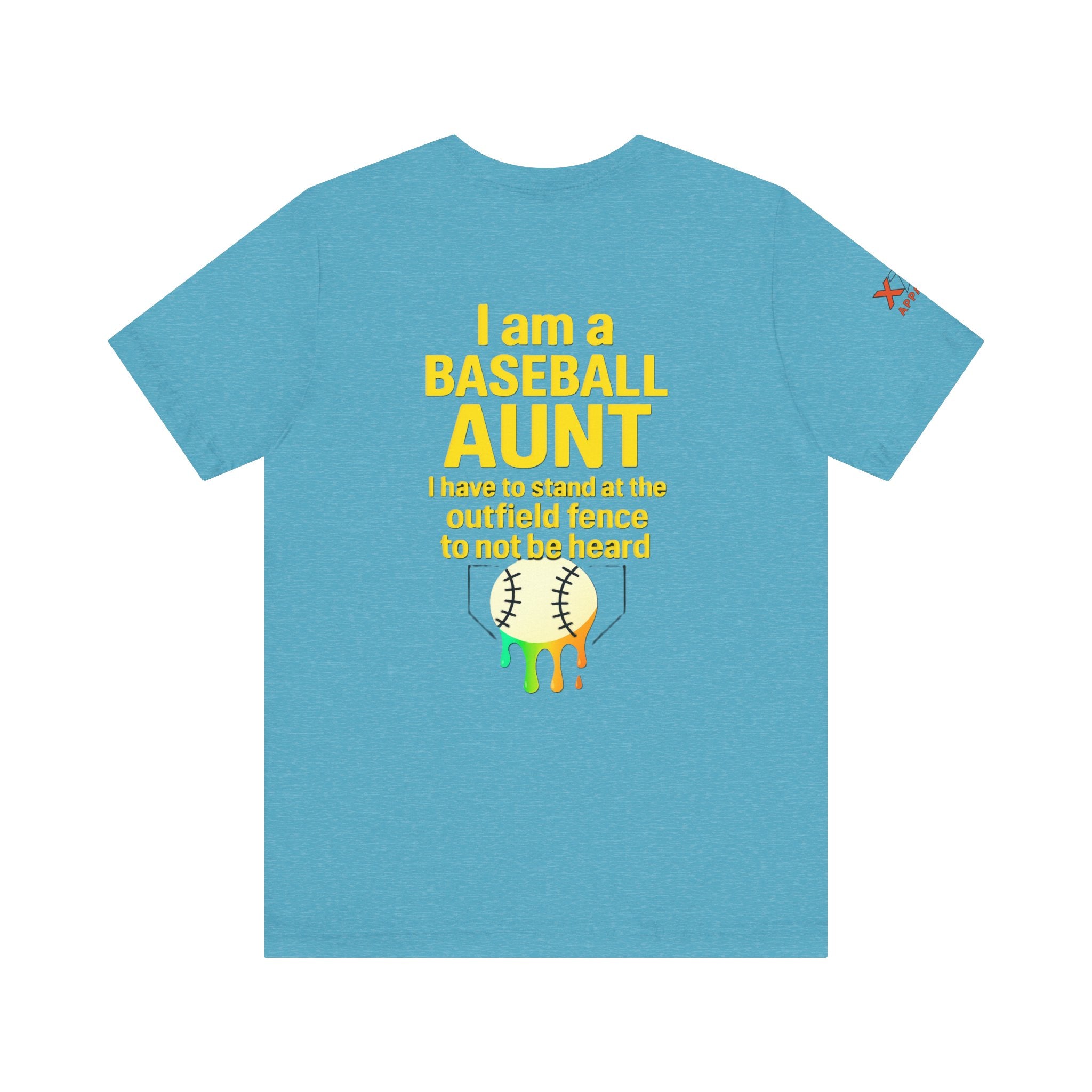 Baseball Aunt Not Heard Drippy Tee, Fun Baseball Shirt, Gifts for Sports Moms, Summer Apparel, Soft Cotton T-Shirt, Game Day Outfit