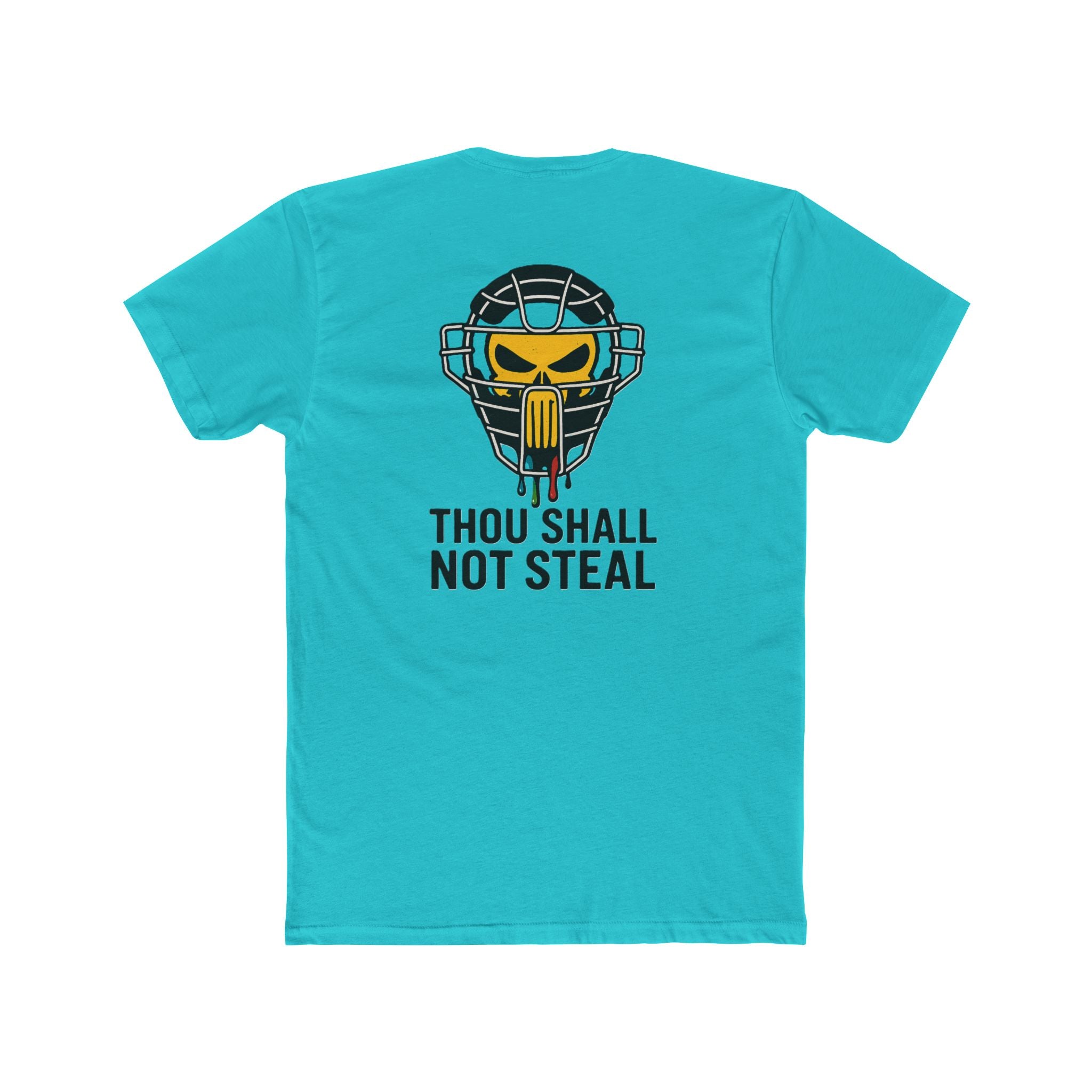 'Drippy Thou Shall Not Steel Punisher' Funny Catchers Crew Tee, Unisex T-Shirt, Game Day Top, Hockey Fan Gift, Birthday Present, Sports Apparel