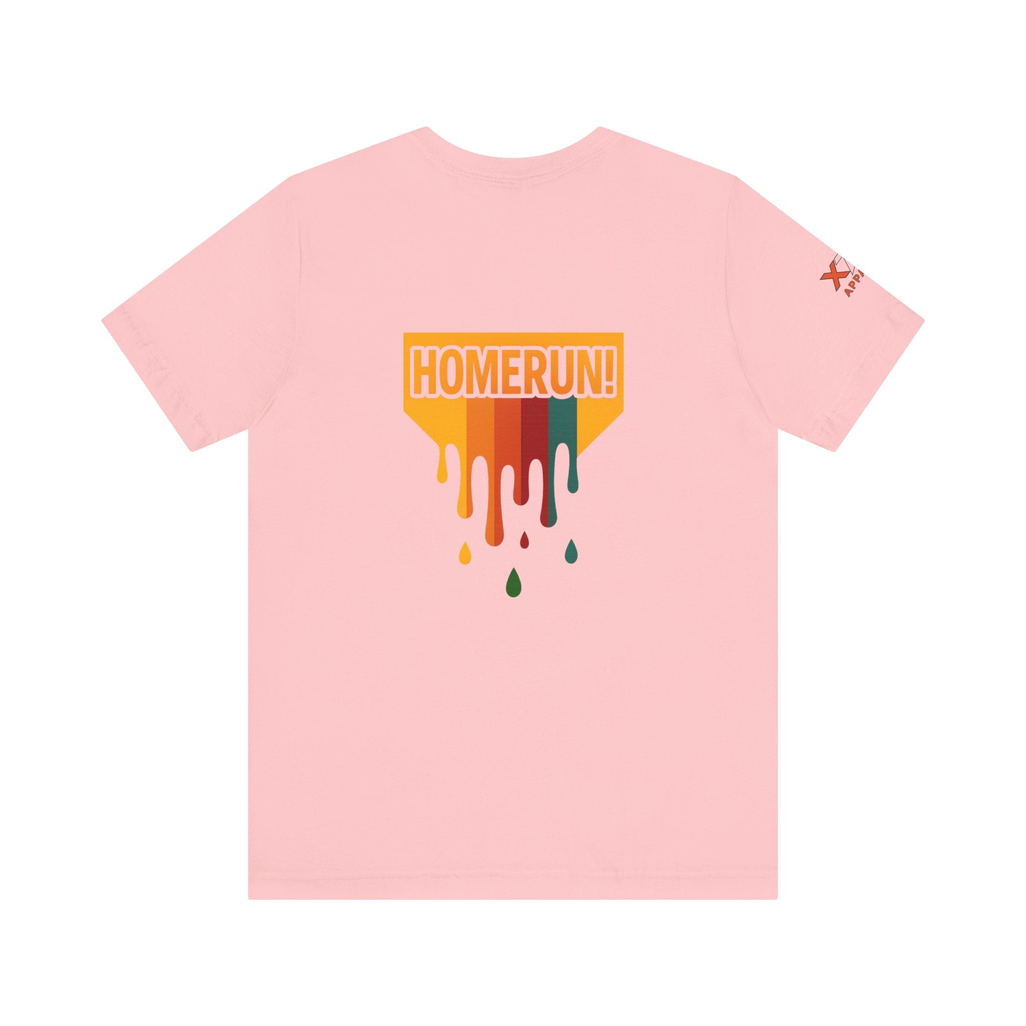 HOMERUN Drippy Colorful Unisex Jersey Tee with  Design - Perfect for Sports Days, Casual Outings, Gifts & Summer Fun