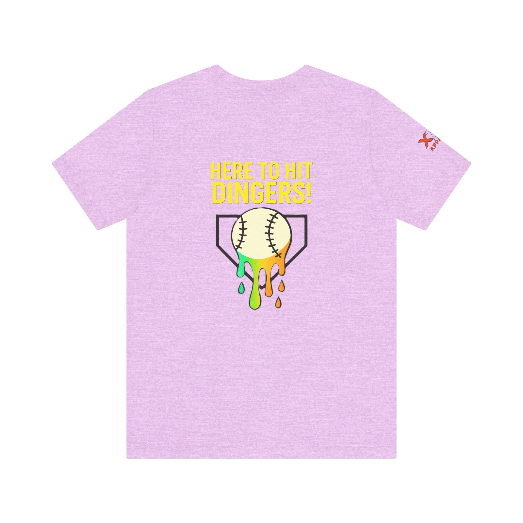 Here to Hit Dingers Unisex Baseball Tee, Perfect Gift for Sports Lovers, Fun Summer Wear, Baseball Party, Casual Outfit