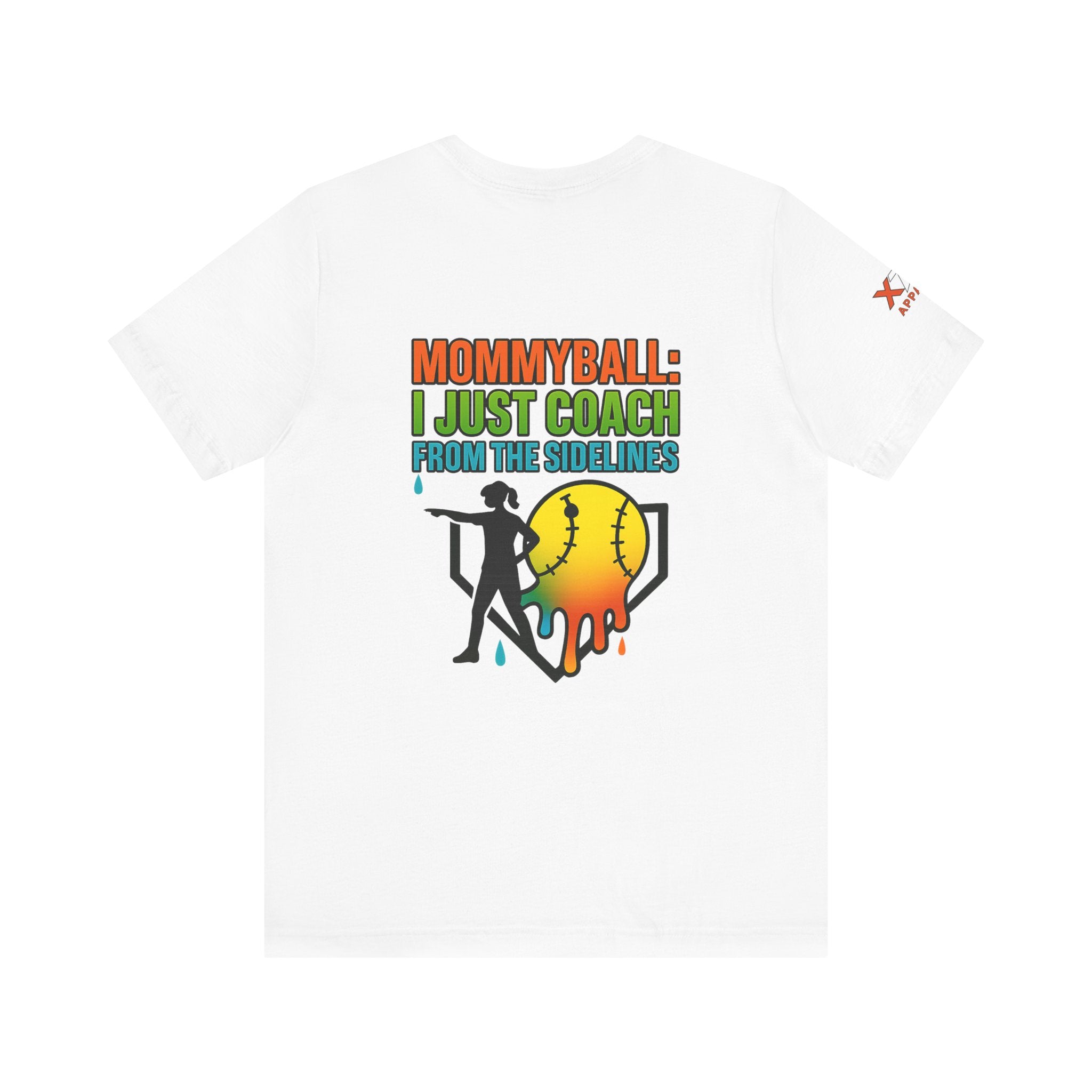 Mommyball Drippy Coach Tee - Unisex Jersey Short Sleeve T-Shirt, Softball Mom Gift, Sporty Graphic Tee, Coaching Shirt, Fun Sports Apparel