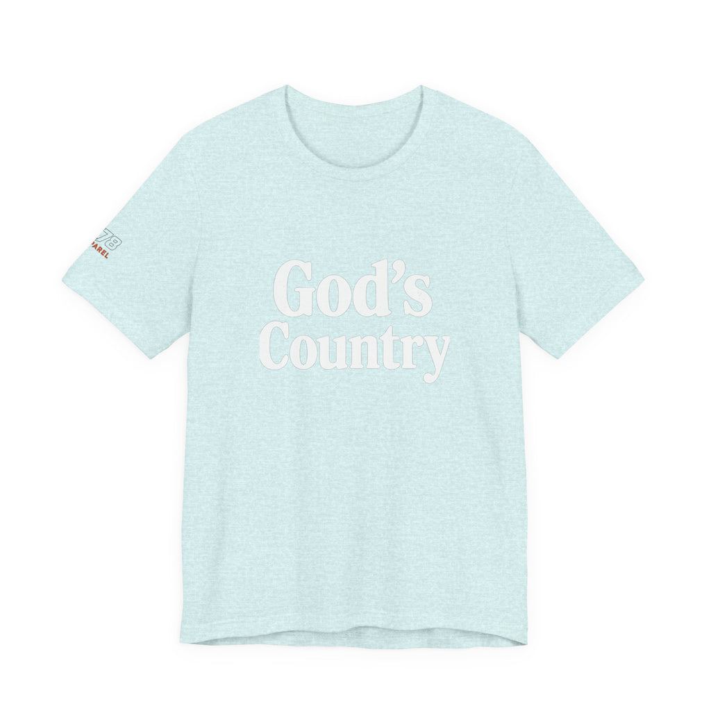 God's Country Tee, Casual Wear, Outdoor Activities, Faith-Based Apparel, Gift for Believers, Summer Wardrobe