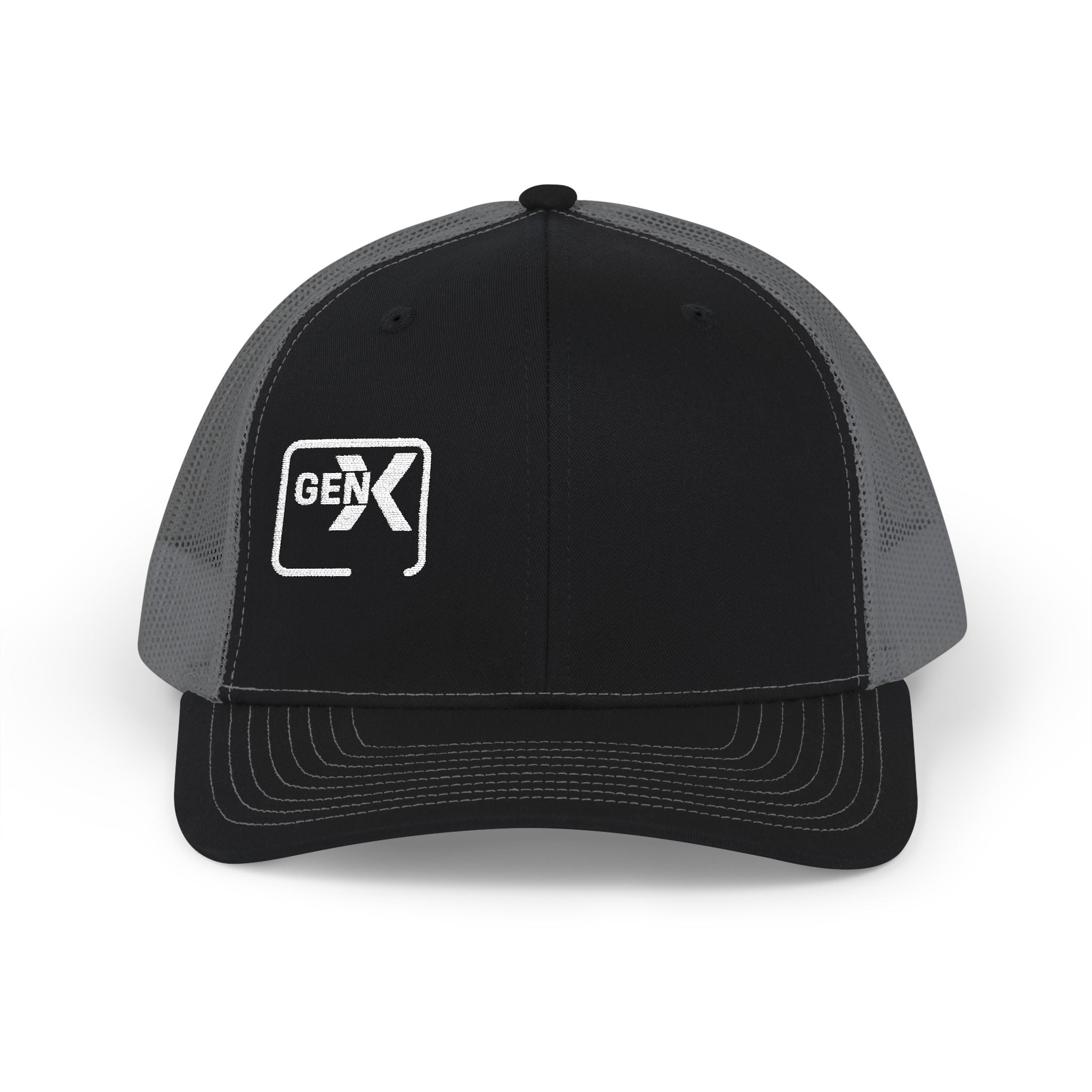 'Gen X' Stylish Snapback Trucker Cap for Everyday Wear, Embroidered Hat, Trendy Baseball Cap, Outdoor Cap for Men and Women