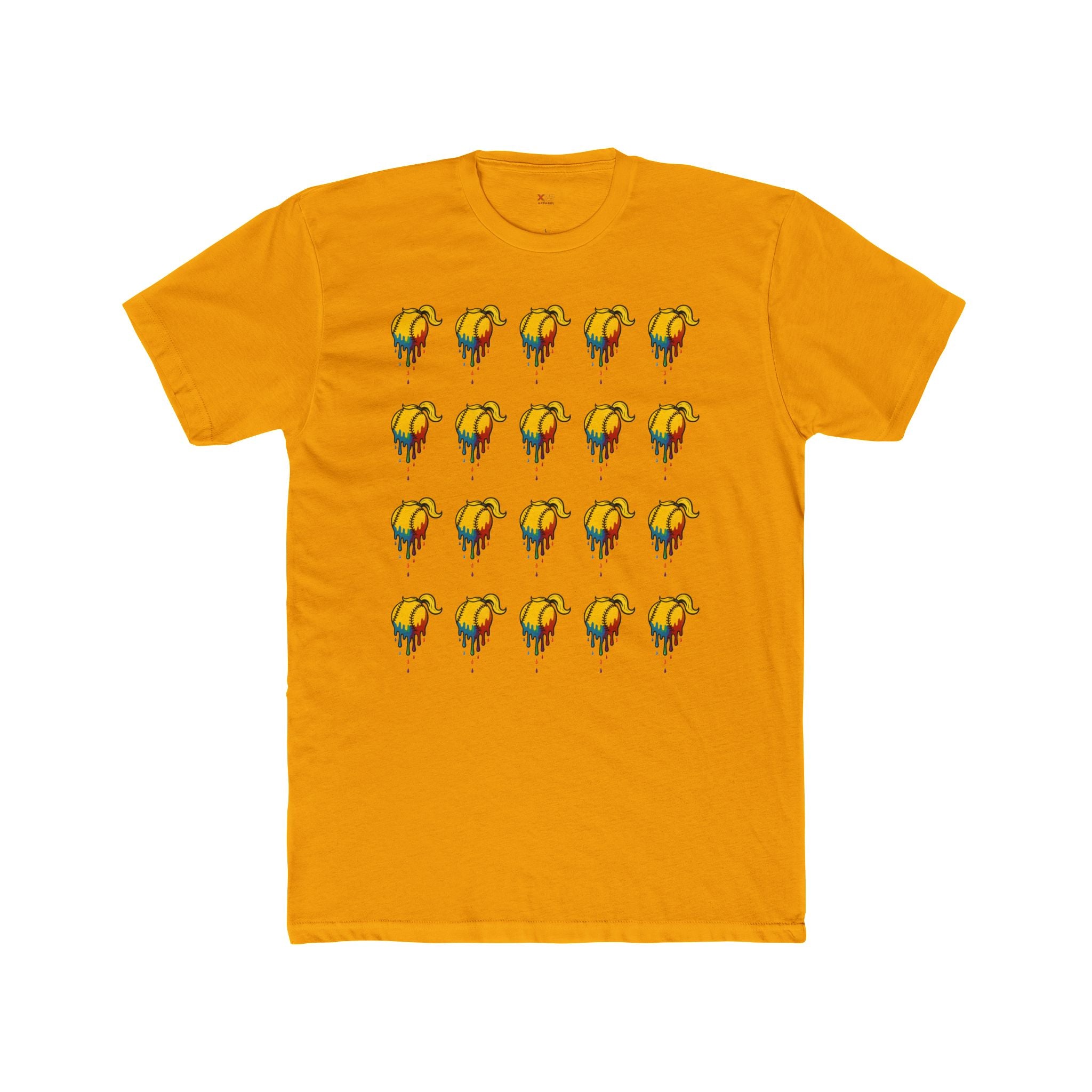 'Drippy' Colorful Dripping Design Unisex Cotton Crew Tee, Casual Wear, Gender Neutral Shirt, Vibrant Gift, Streetwear Style