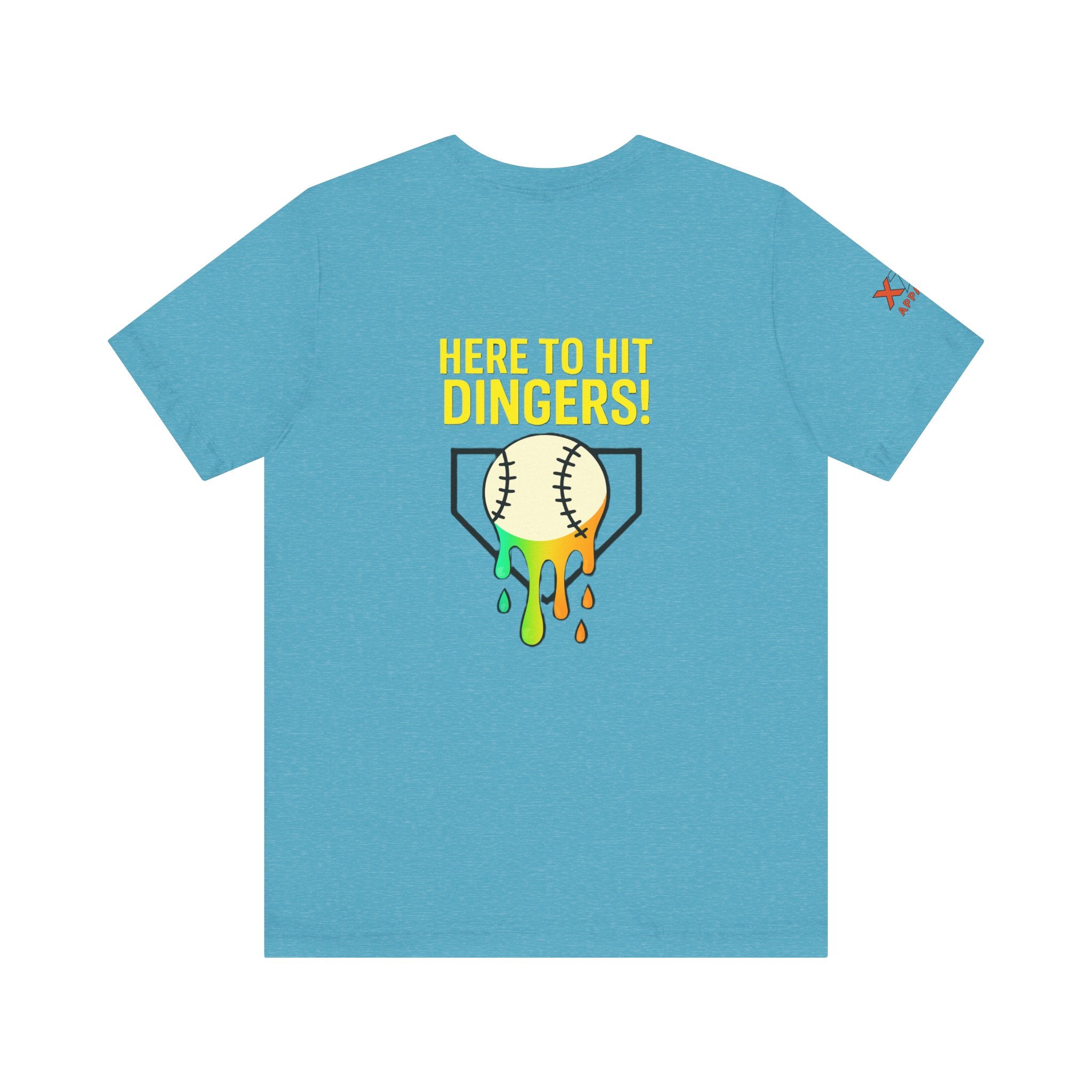 Here to Hit Dingers Unisex Baseball Tee, Perfect Gift for Sports Lovers, Fun Summer Wear, Baseball Party, Casual Outfit
