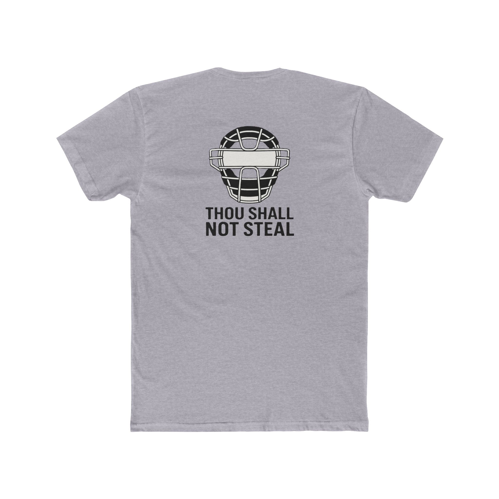 'Thou Shall Not Steel' Funny Catcher T-Shirt | Unisex Cotton Crew Tee | Gift for Soccer Fans | Sports Humor Tee | Unique Soccer Apparel, Birthday Gift, [...]