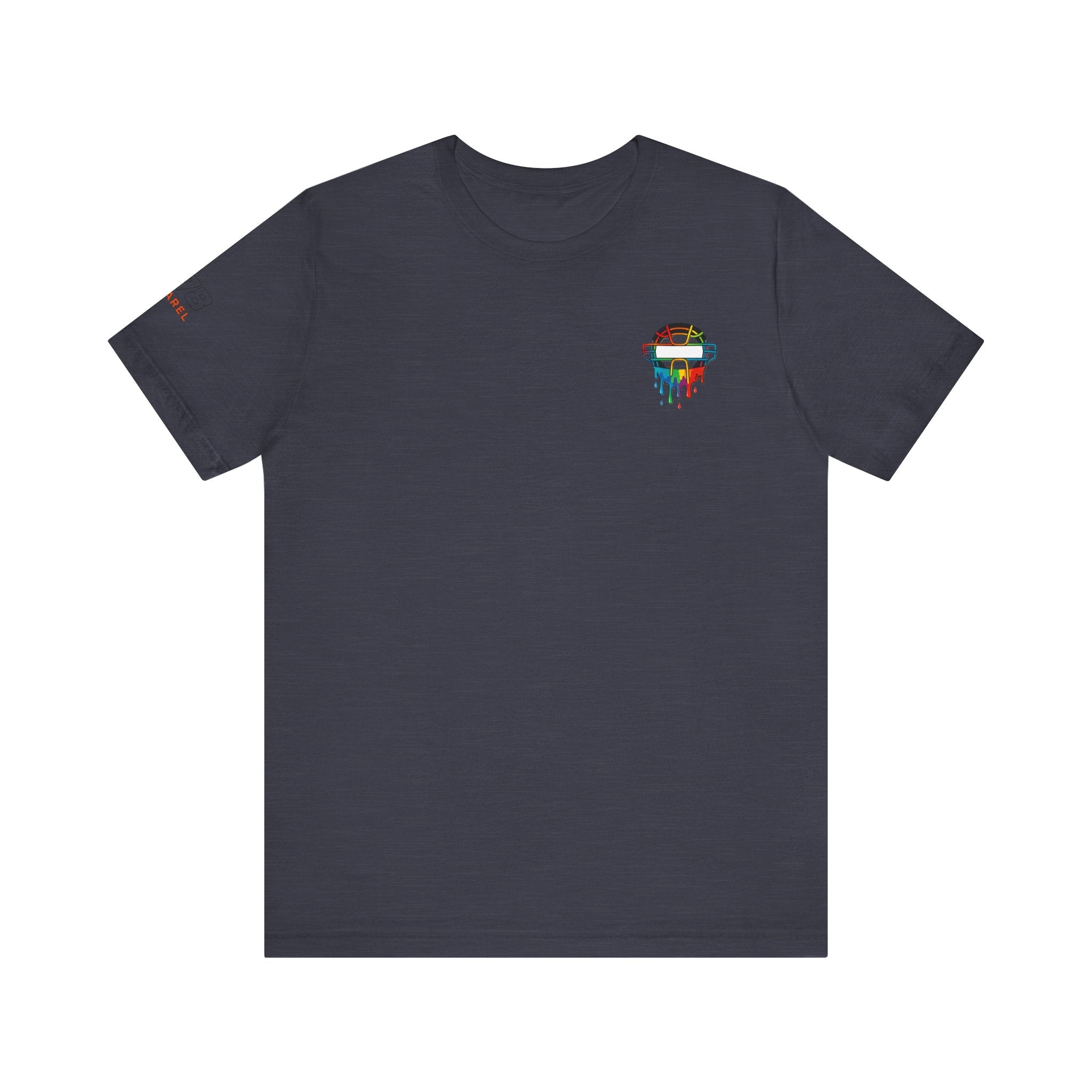 HOMERUN Drippy Colorful Unisex Jersey Tee with  Design - Perfect for Sports Days, Casual Outings, Gifts & Summer Fun