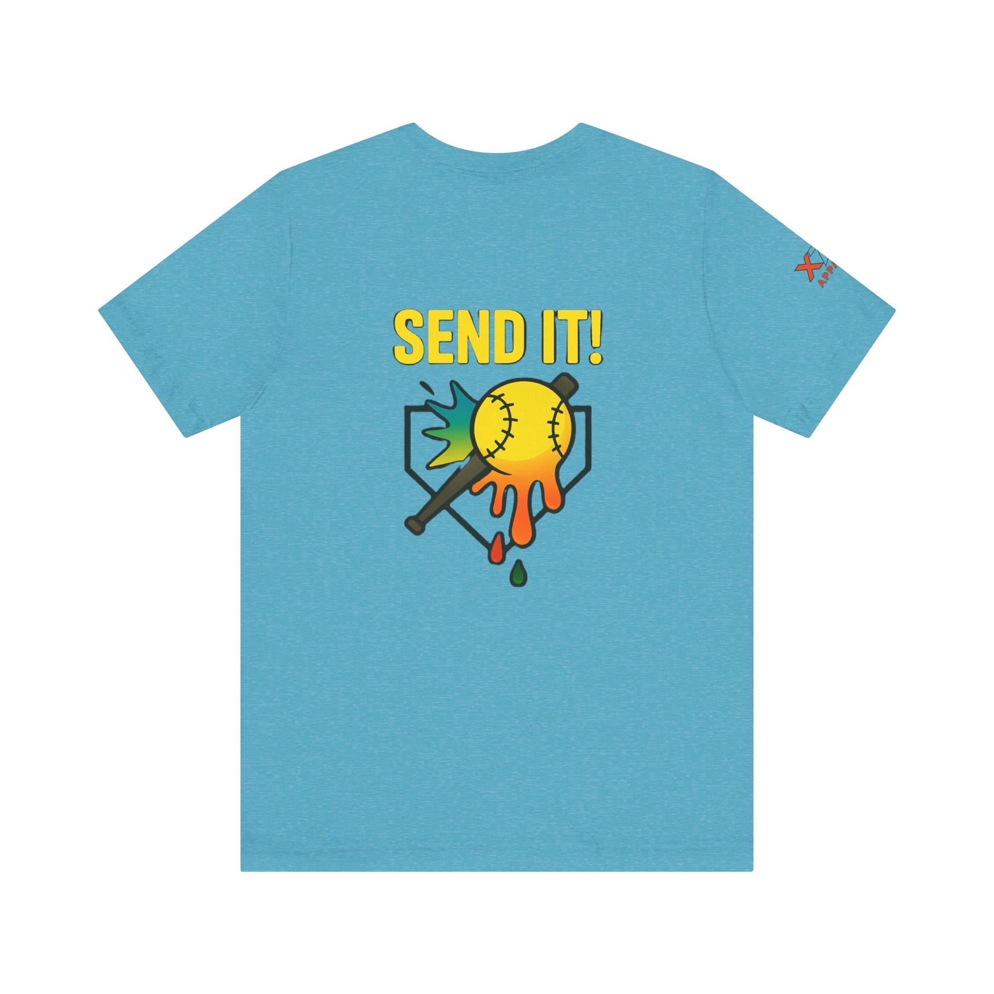 Send It Drippy Unisex Tee, Fun Sports Shirt, Gift for Athletes, Playful Casual Wear, Summer Essential