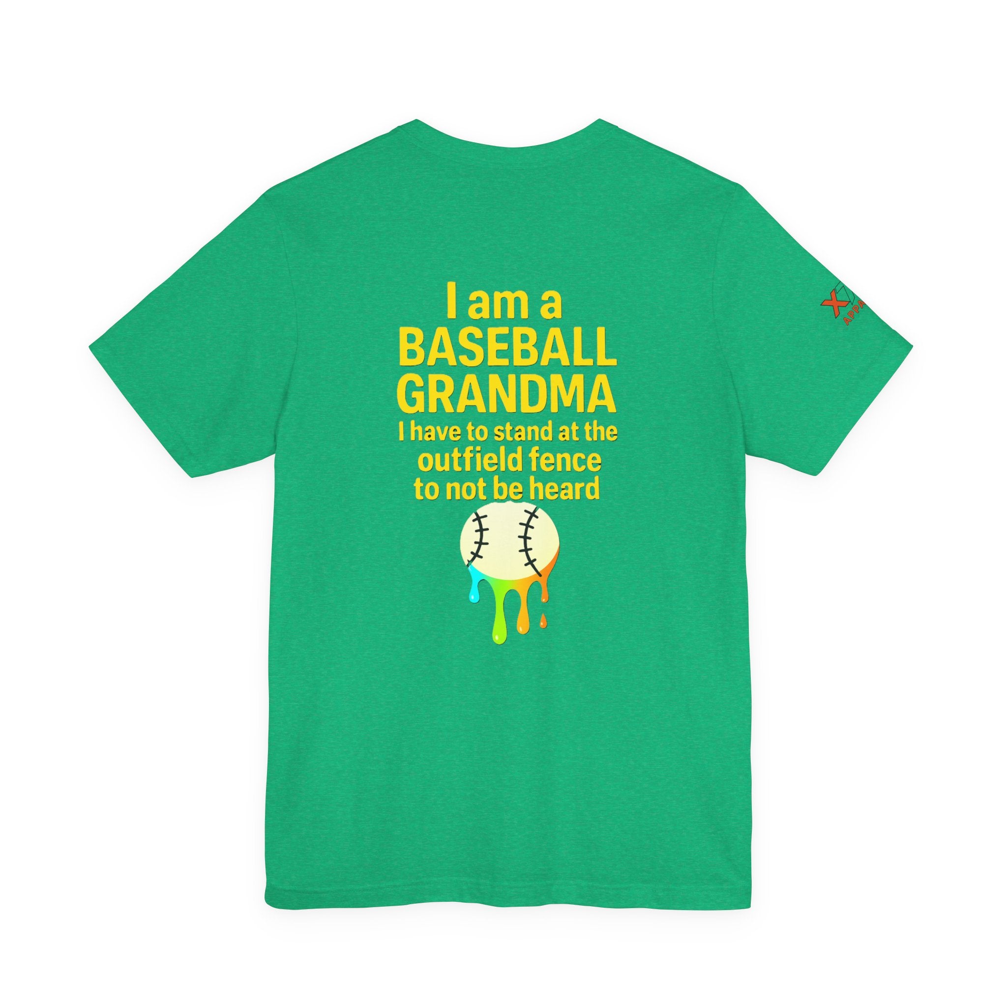 Baseball Grandma Not Heard DrippyTee, Funny Baseball Shirt, Gift for Grandma, Soft Cotton Top, Summer Baseball Outfit