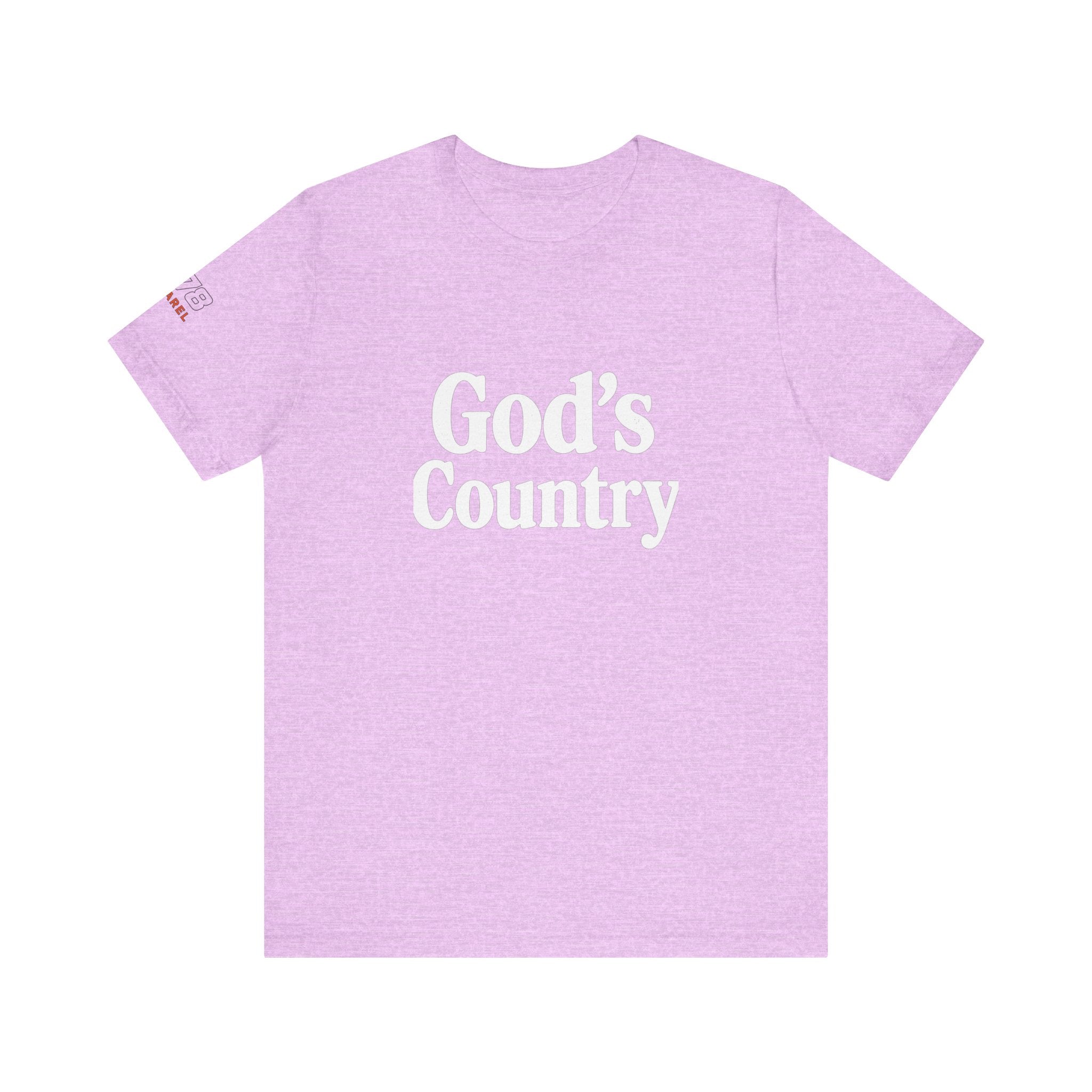 God's Country Tee, Casual Wear, Outdoor Activities, Faith-Based Apparel, Gift for Believers, Summer Wardrobe
