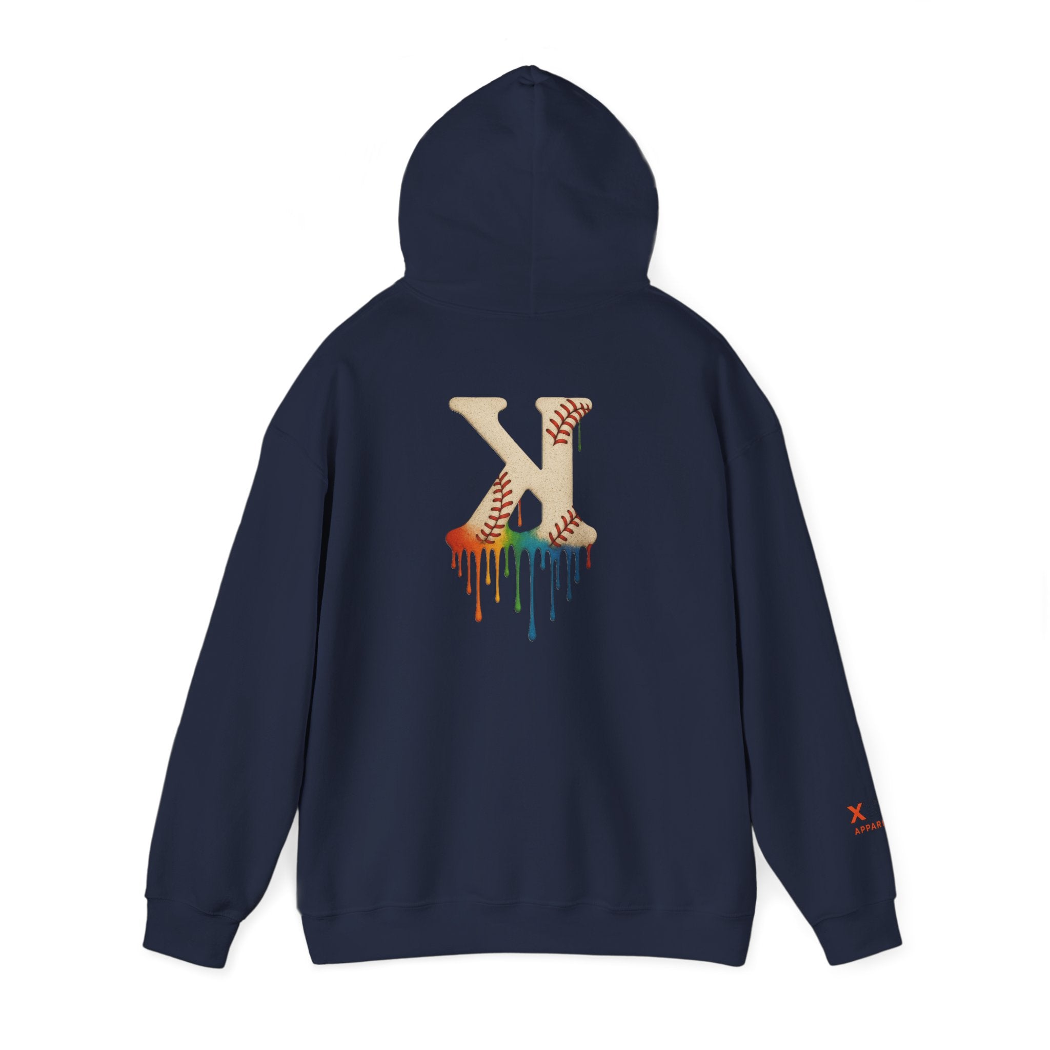 Baseball Strikeout Drippy 2 Art Hoody - Unisex Heavy Blend™ Sweatshirt, Streetwear, Graphic Hoodie, Gift for Him/Her, Casual Comfort, Festival Fashion