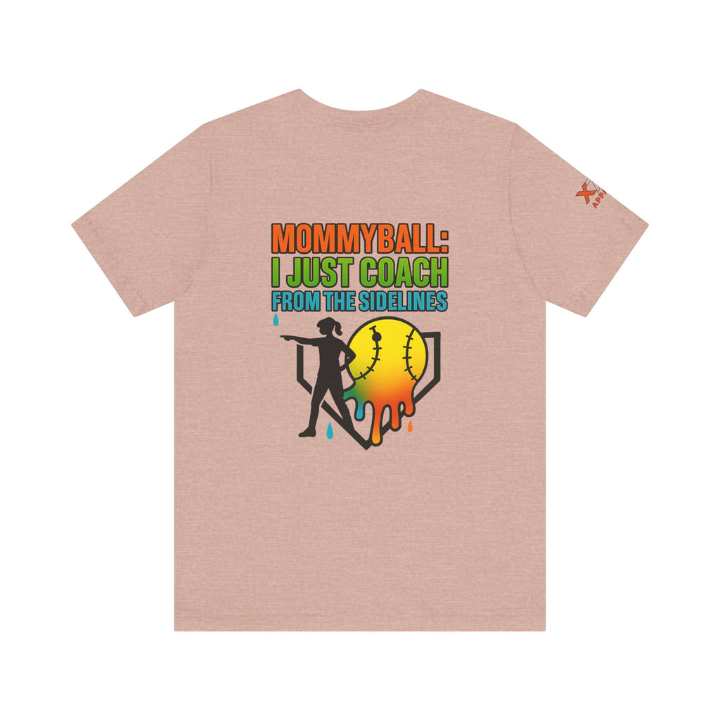 Mommyball Drippy Coach Tee - Unisex Jersey Short Sleeve T-Shirt, Softball Mom Gift, Sporty Graphic Tee, Coaching Shirt, Fun Sports Apparel