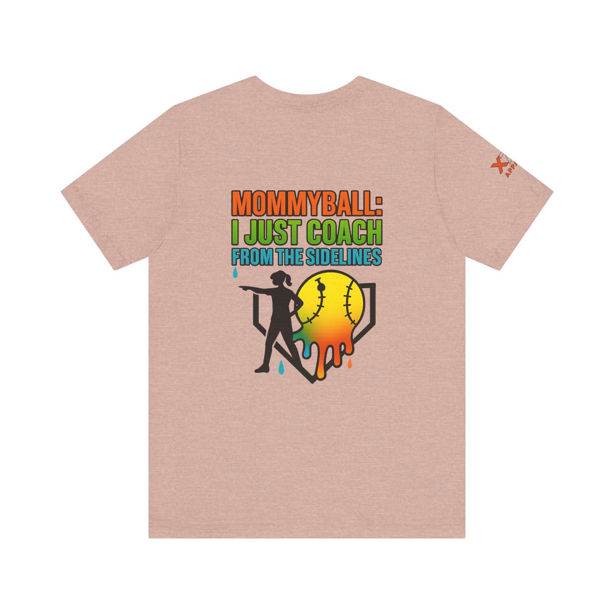 Mommyball Drippy Coach Tee - Unisex Jersey Short Sleeve T-Shirt, Softball Mom Gift, Sporty Graphic Tee, Coaching Shirt, Fun Sports Apparel