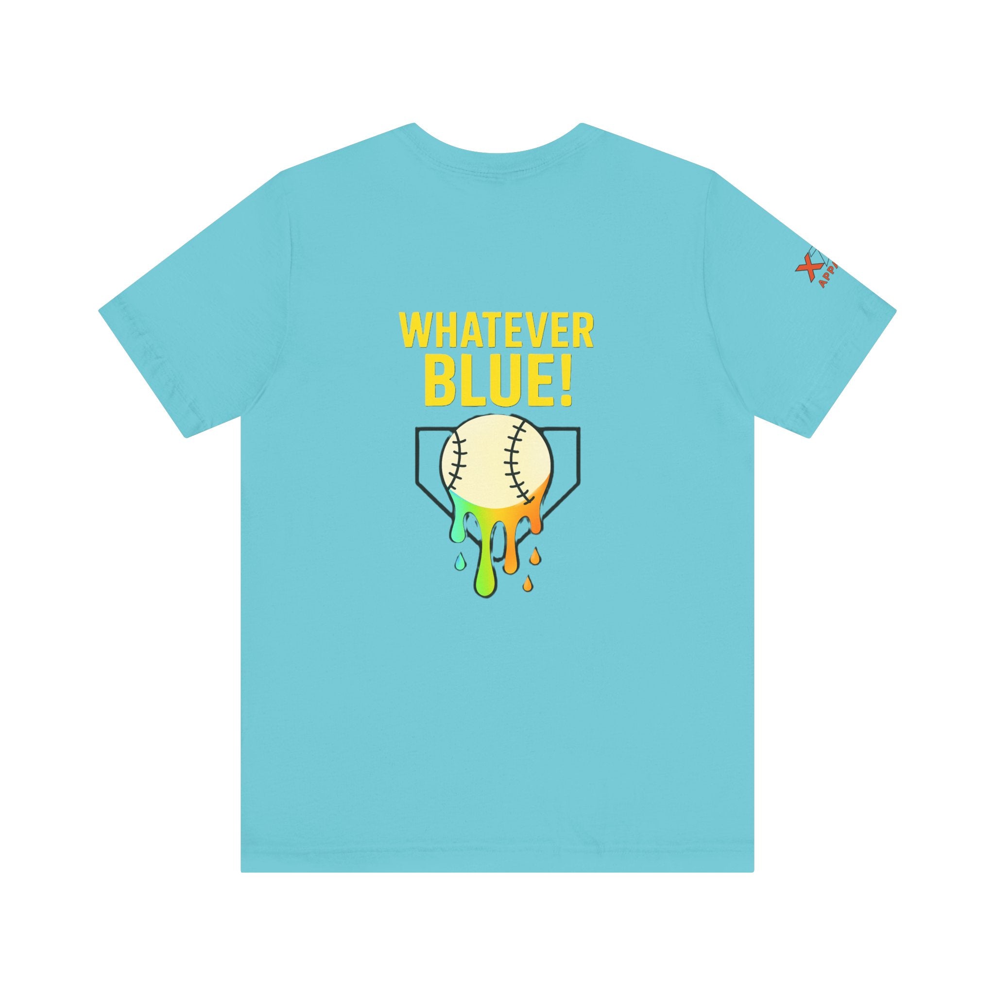 Whatever Blue Drippy Cool Sports Graphic Tee for Casual Wear, Perfect for Gamers and Event Attendees, Ideal Gift for Birthdays, Casual Outings