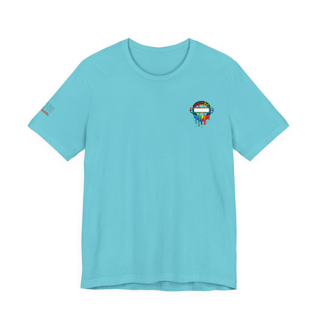 Whatever Blue Drippy Cool Sports Graphic Tee for Casual Wear, Perfect for Gamers and Event Attendees, Ideal Gift for Birthdays, Casual Outings