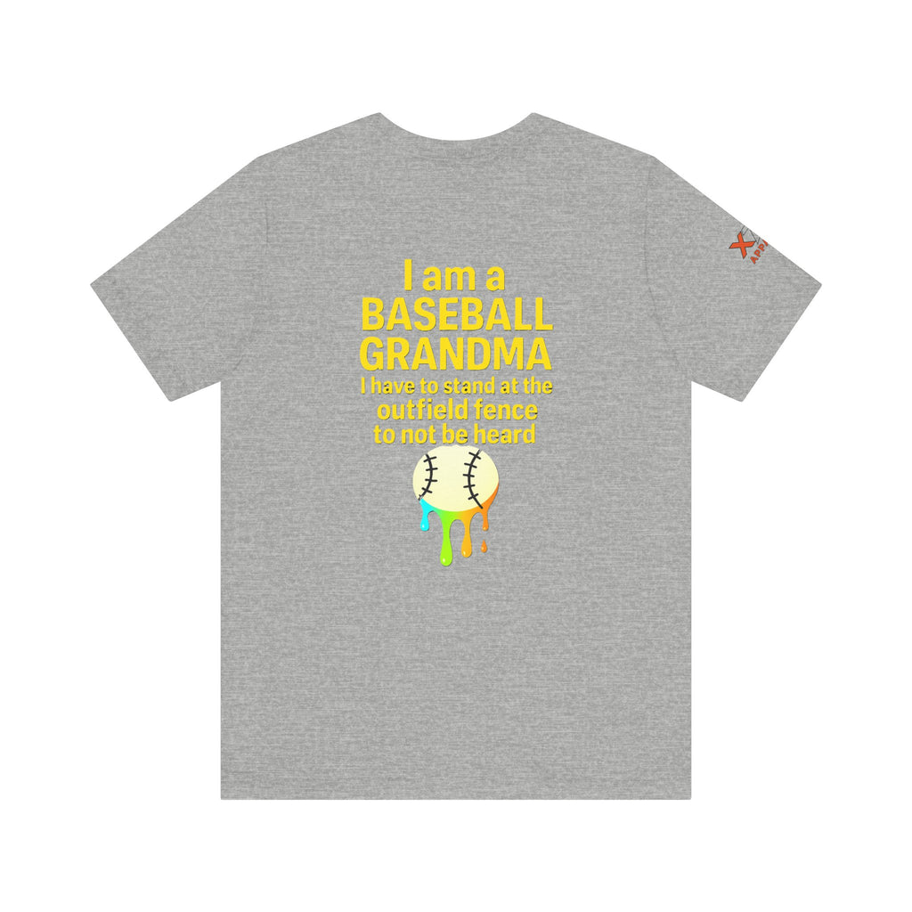Baseball Grandma Not Heard DrippyTee, Funny Baseball Shirt, Gift for Grandma, Soft Cotton Top, Summer Baseball Outfit