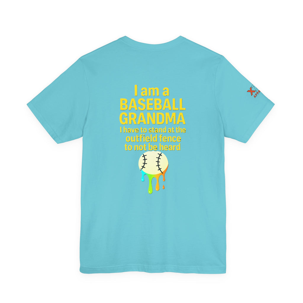 Baseball Grandma Not Heard DrippyTee, Funny Baseball Shirt, Gift for Grandma, Soft Cotton Top, Summer Baseball Outfit